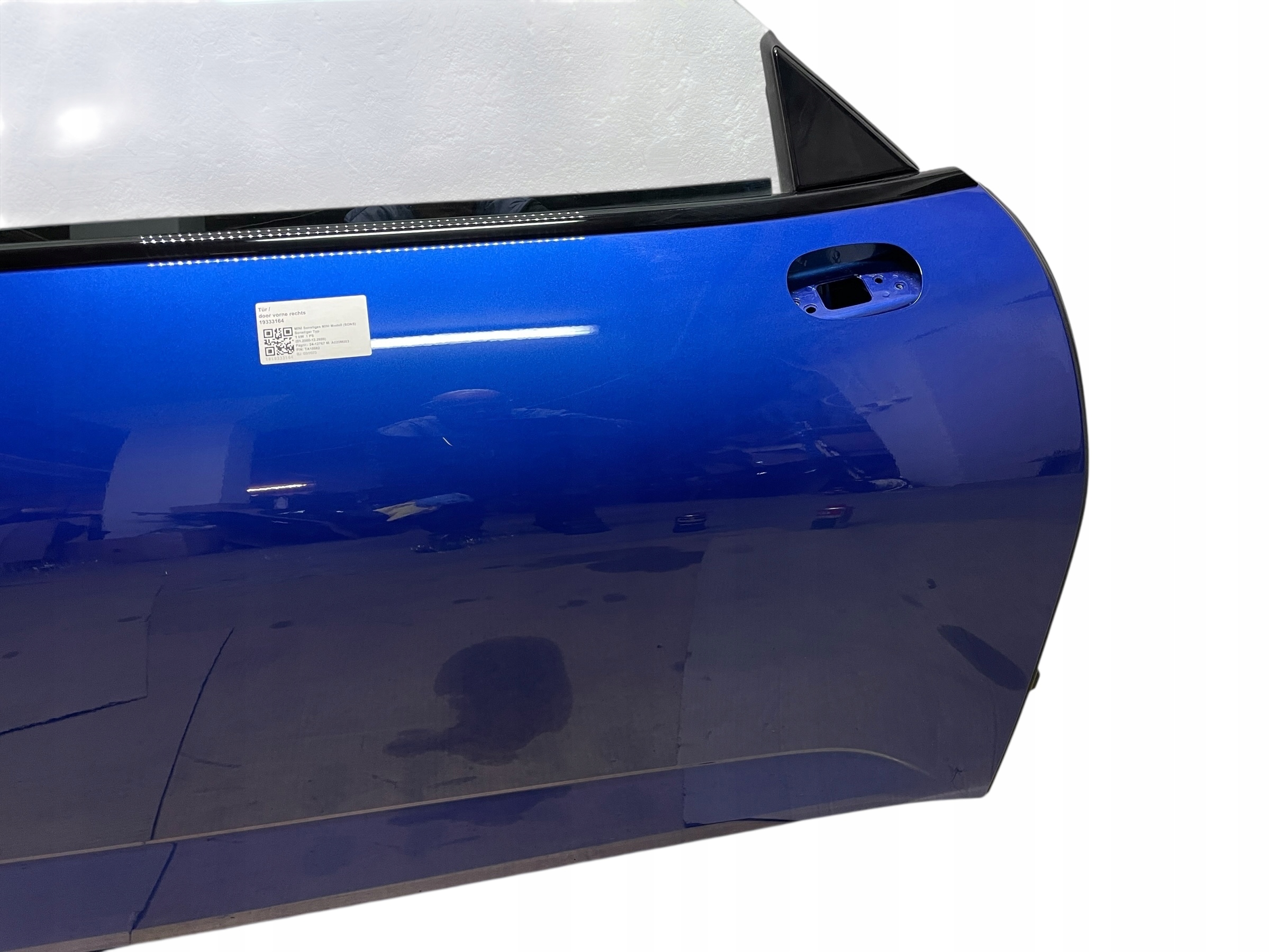 door front right complete MINI J01 C6K BLAZING BLUE