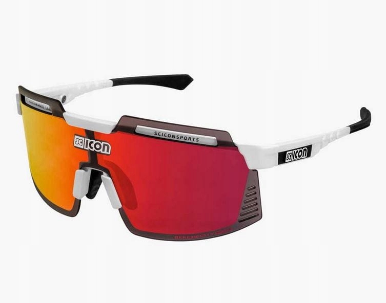 Scicon cyklistické brýle Aerowatt Foza white gloss Scnpp multimirror red