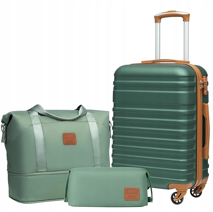 Zestaw walizek, twarda duża Abs 93 l Coolife