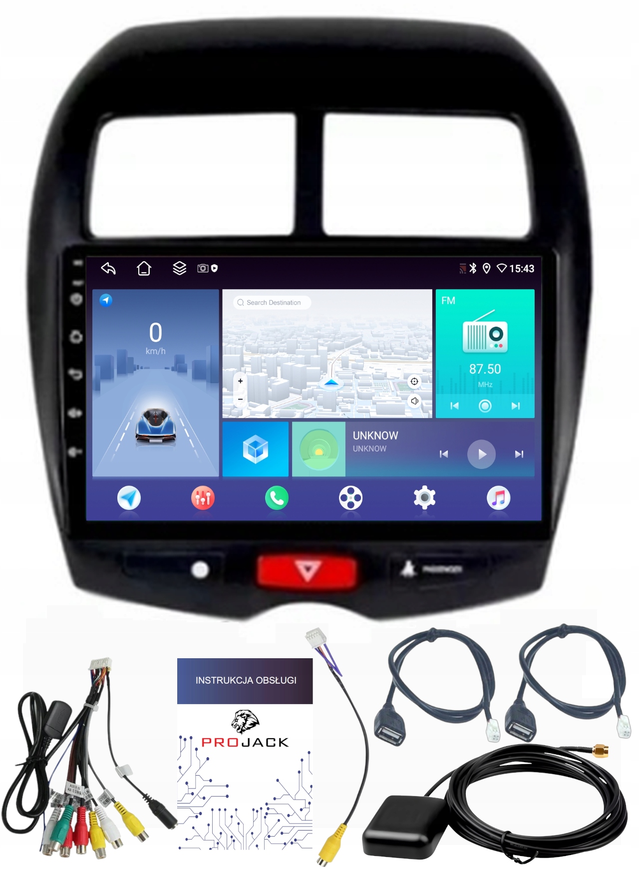 Rádio Navigácia Android Carplay Citroen C4 Aircross 2012-2018 4GB 64GB Sim