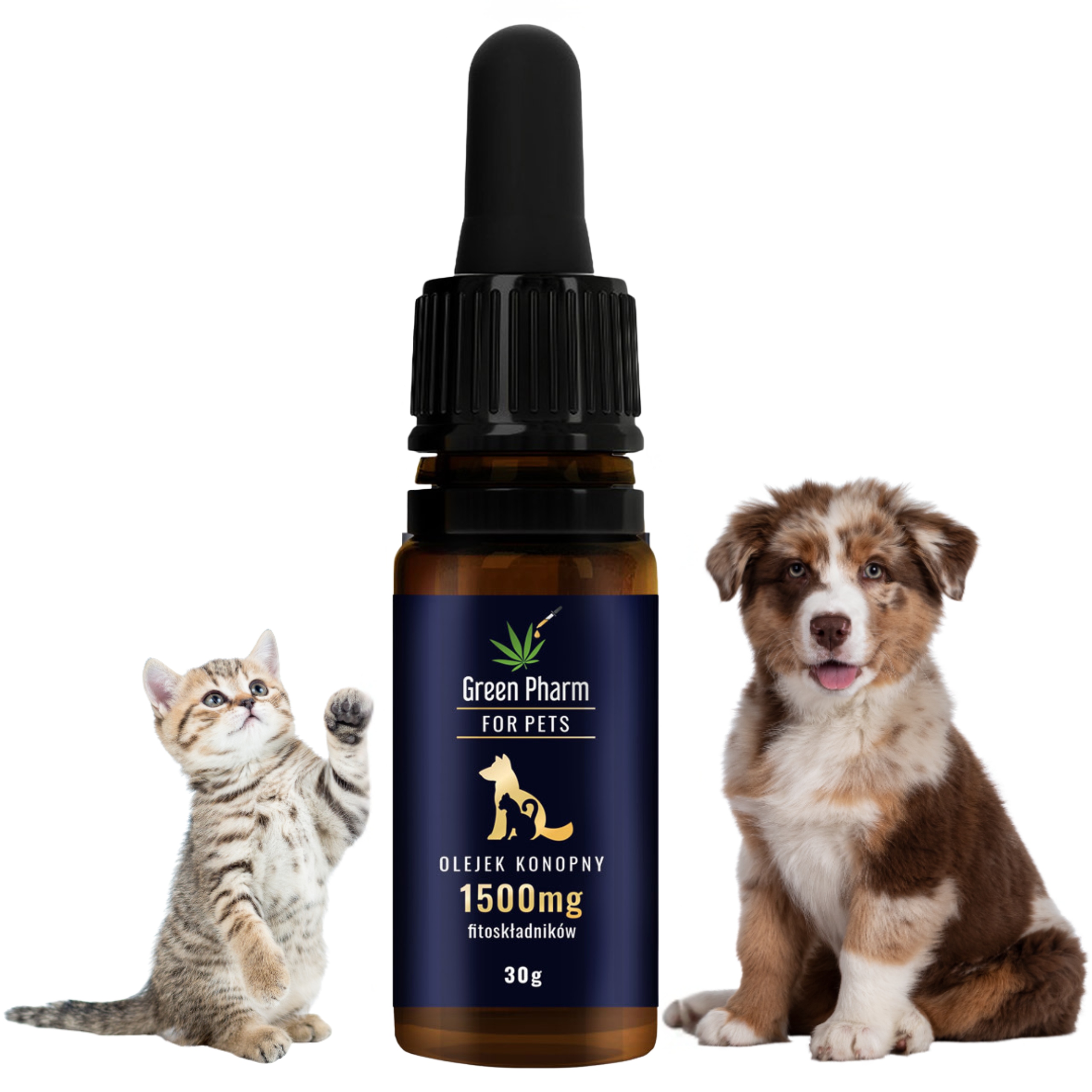 Konopný olej Cbd 5% Pro psa 1500 mg 33 ml Veterinární Bez Thc