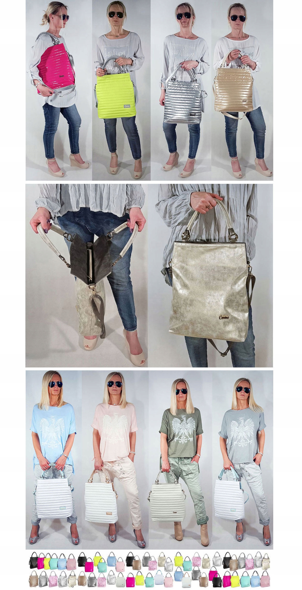 TOREBKA LEWANDOWSKA TORBA CARINE PASTELE I KOLORY Płeć kobieta