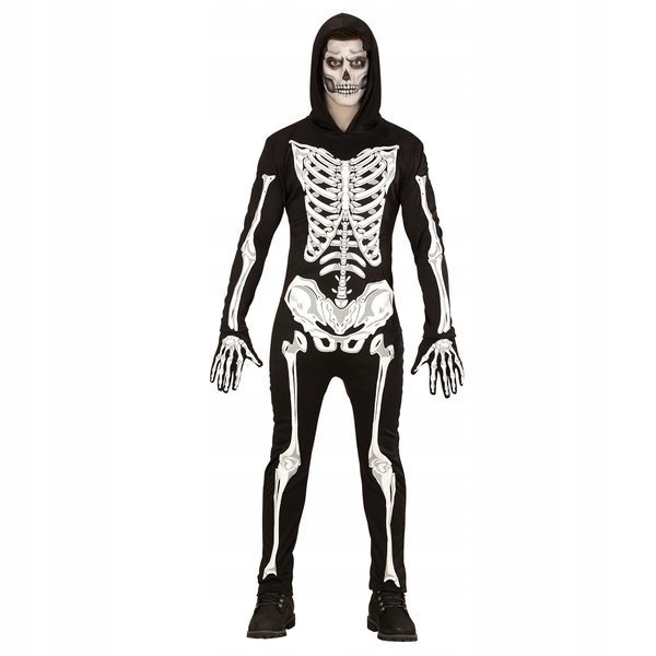 Kostým Kostlivec, Kosti, Skeletor, Halloween M