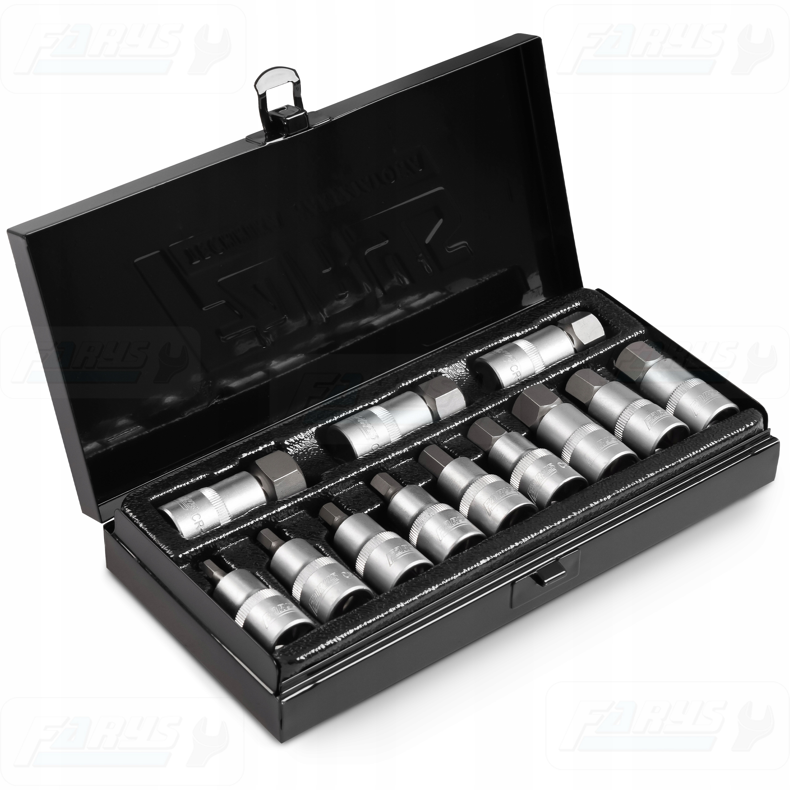 Sada nástavců Imbus 1/2'' Hex H5 H22 12el. Klíče CrV Silné Farys