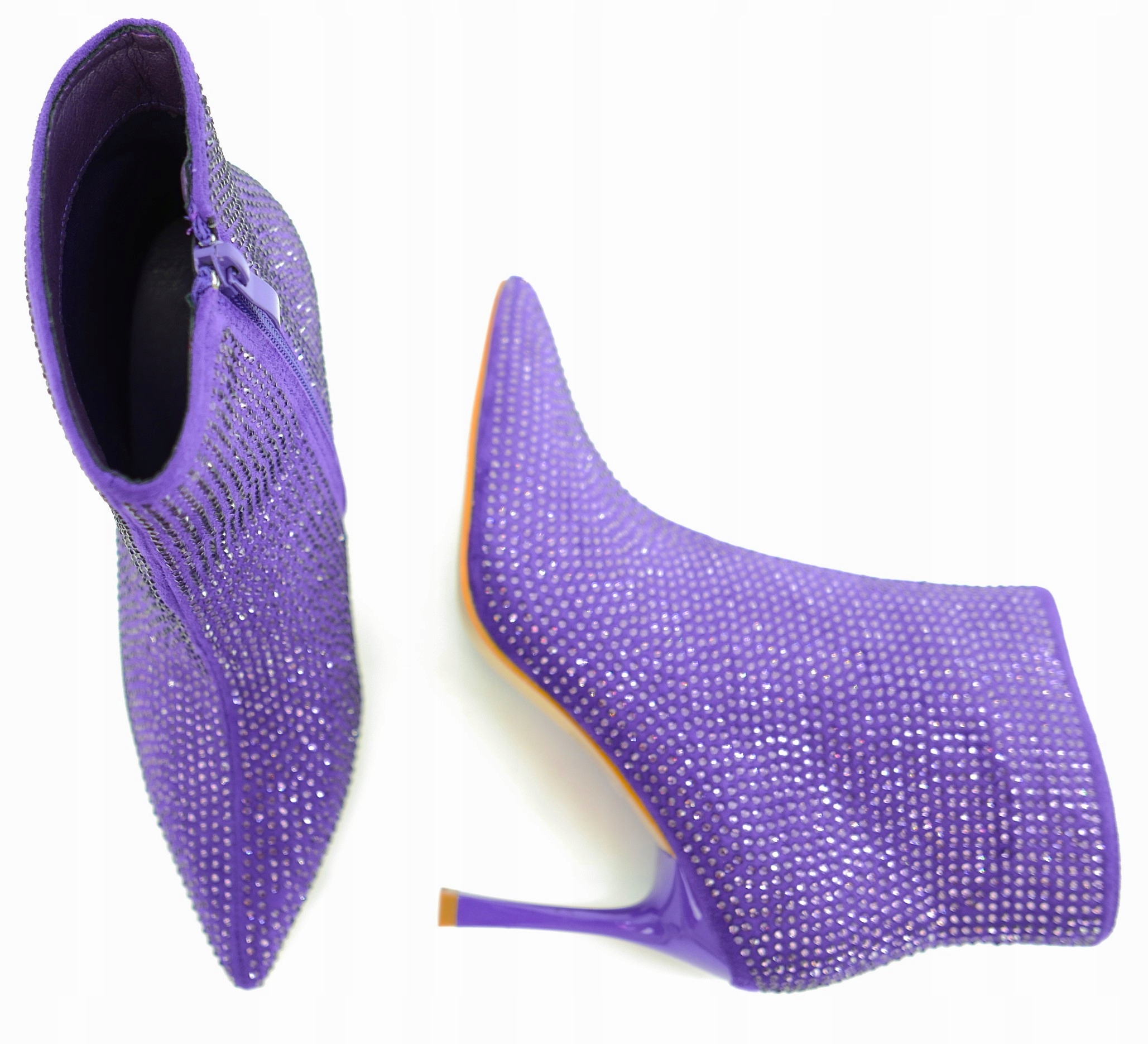 SEASTAR FIOLETOWE BOTKI Z CYRKONIAMI SZPILKA R41 Marka Seastar