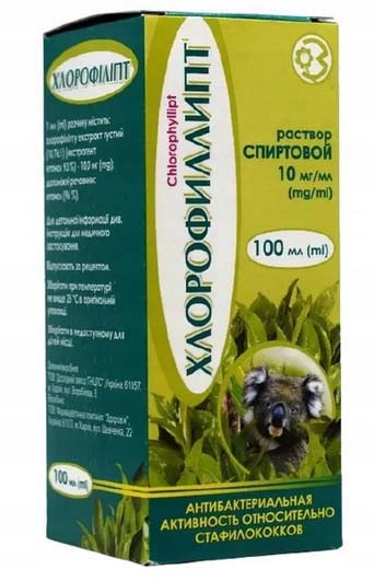 CHLOROFILIPT Chlorofillipt - PŁYN - 100ML KROPLE DO KĄPIELI 100 % ORYGiNAŁ EAN (GTIN) 4820090058127