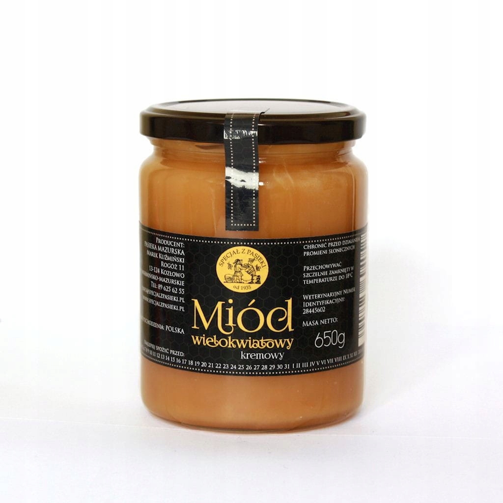 Levně Krémový med mnohokvětý 650 g Specjał Z Pasieki