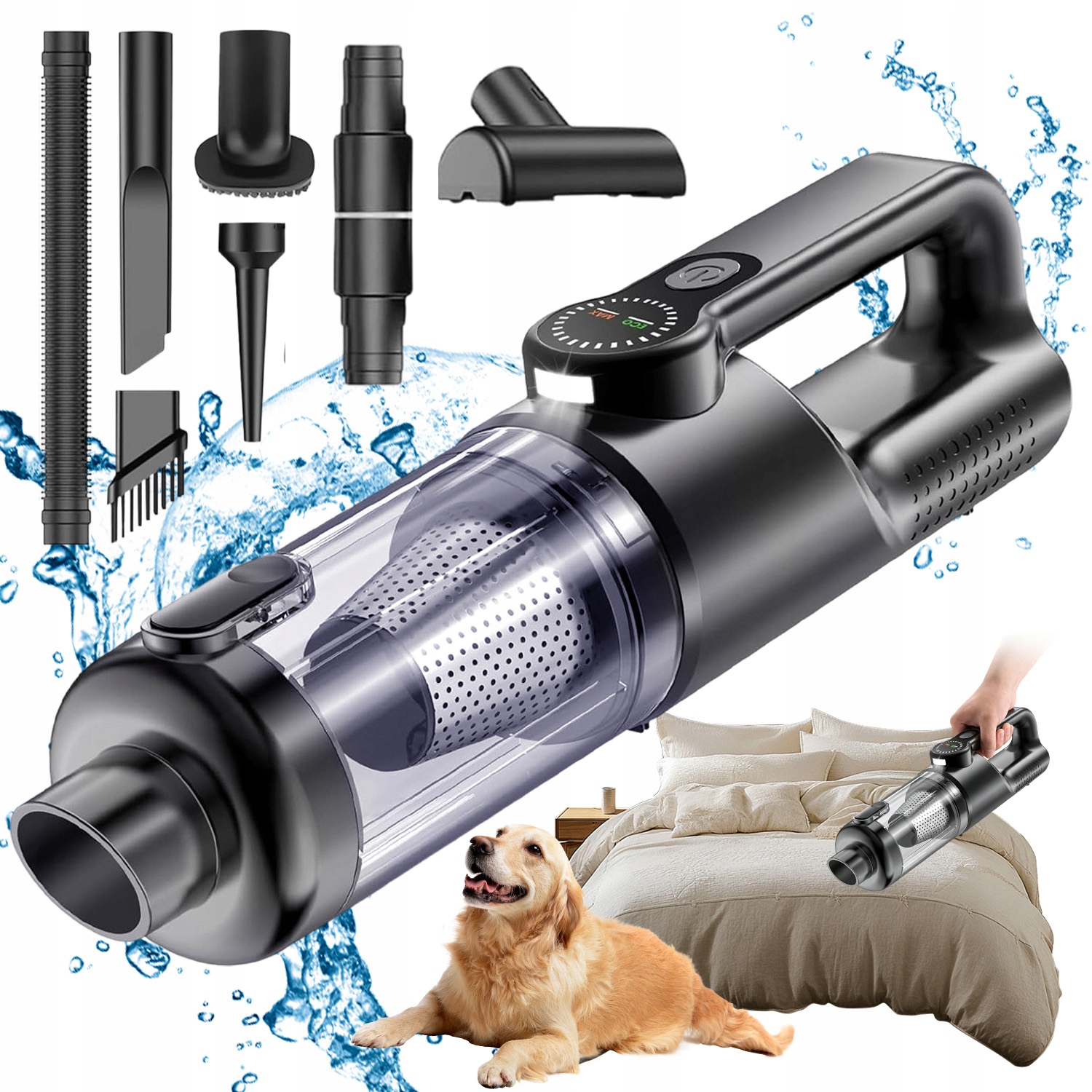 Vysavač Přenosná Lehká Ruční Vakuová Podlahová Kartáčová Tyč