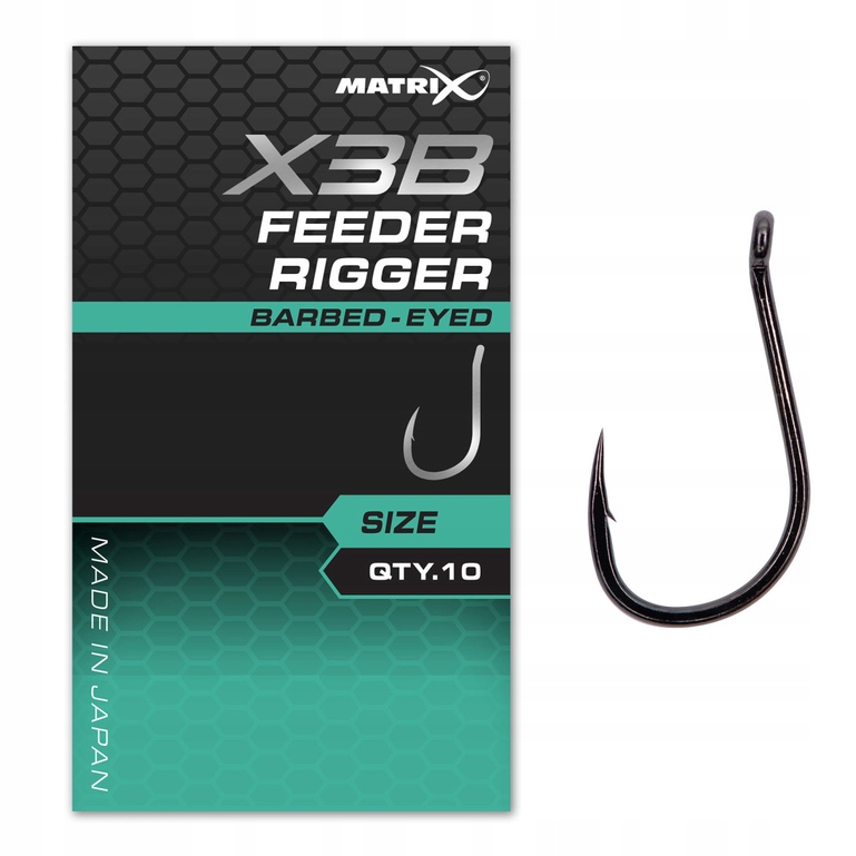 Haczyki X3B Feeder Rigger roz. 12 Matrix