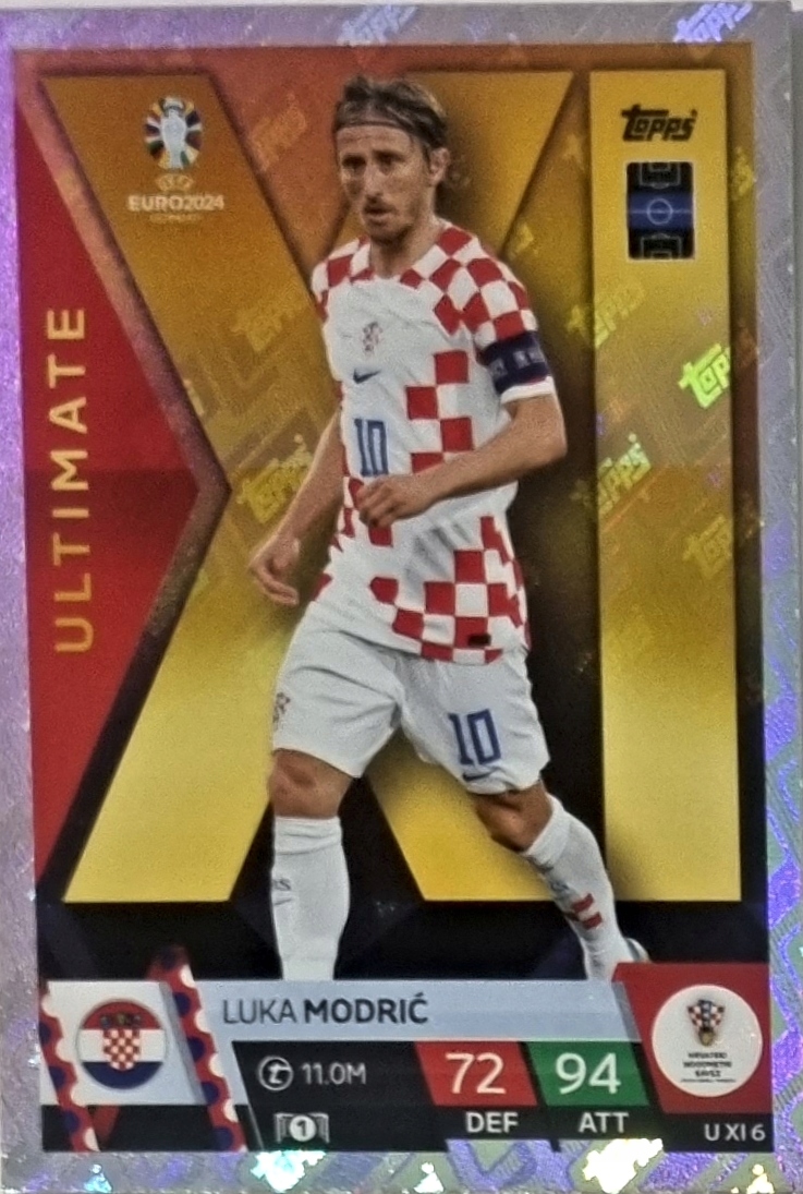 Euro 2024 Topps Match Attax Ultimate U XI 6 Luka Modric