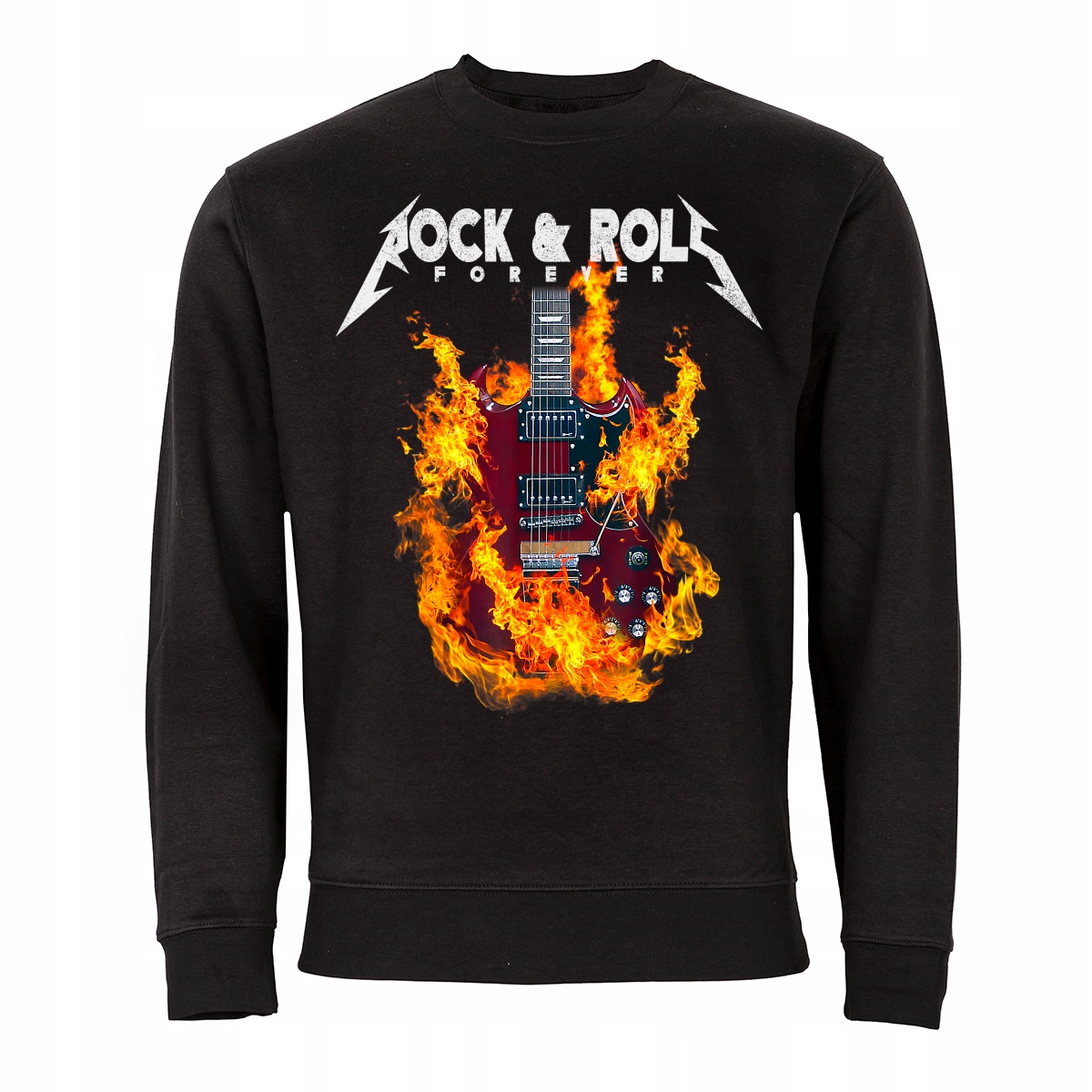 

Czarna Bluza Muzyczna Dla Muzyka Rock And Roll