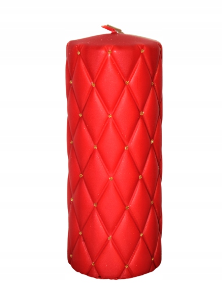 

Świeca Florencja Pikowana Czerwona Matowa H18cm