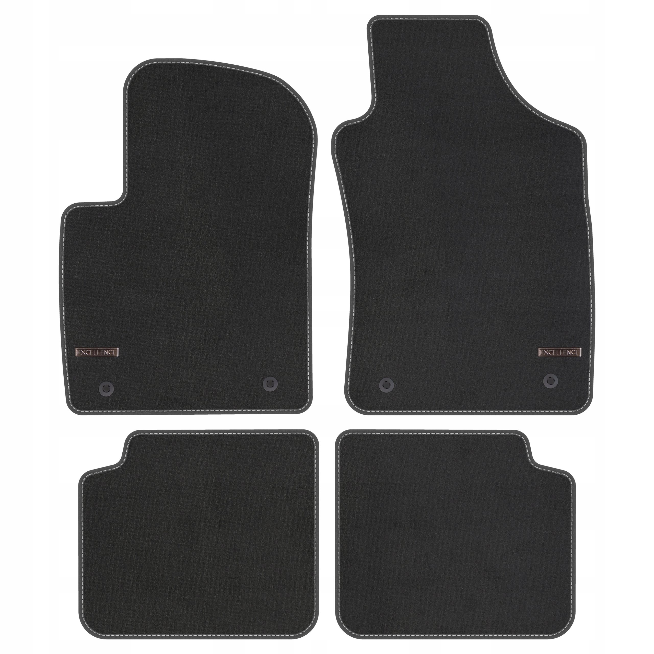 MATS for Fiat 500 FIXINGS 2007-EXCELLENCE
