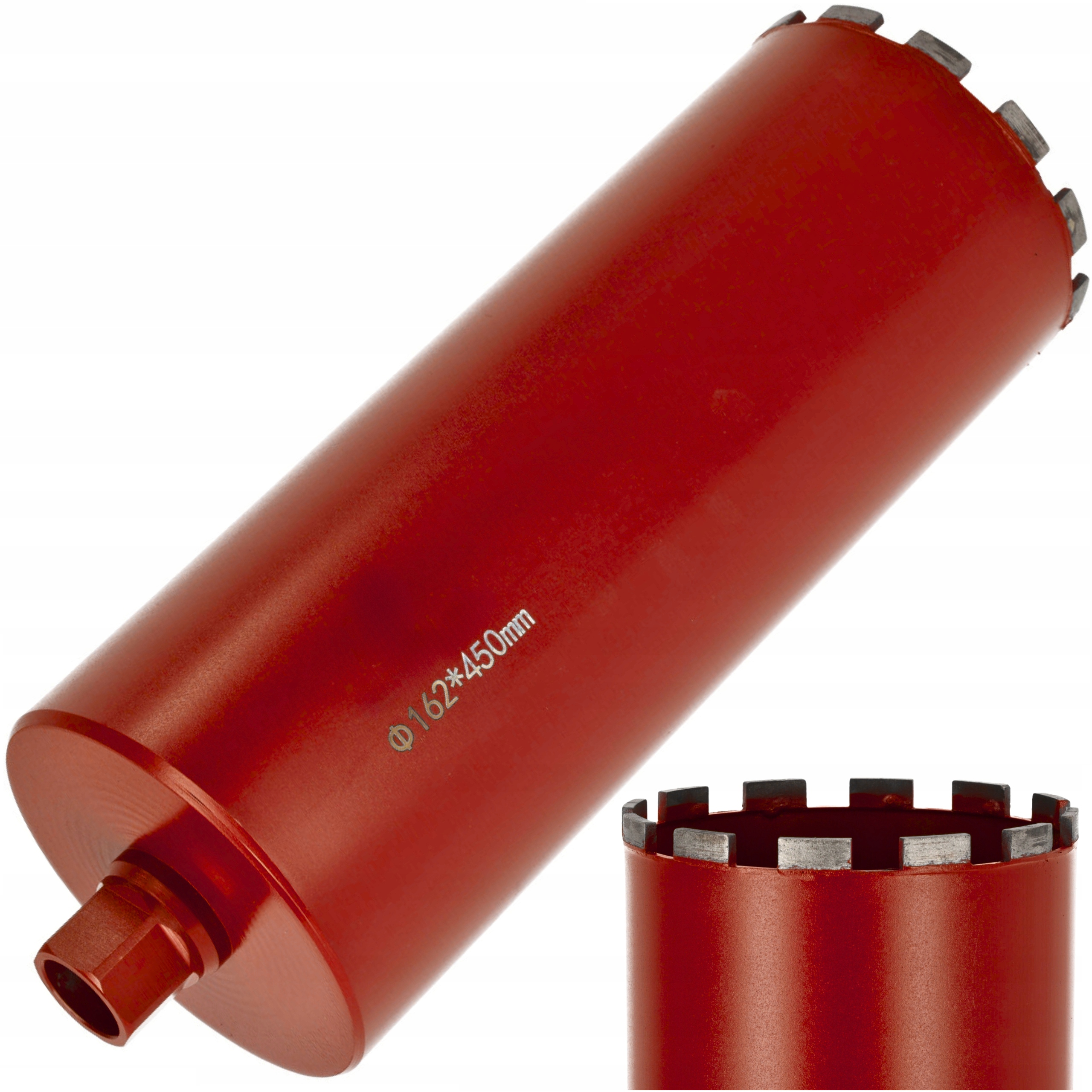 Wiertło Koronowe Diamentowe Do Betonu 162 x 450mm Wiertnica Otwornica Unc