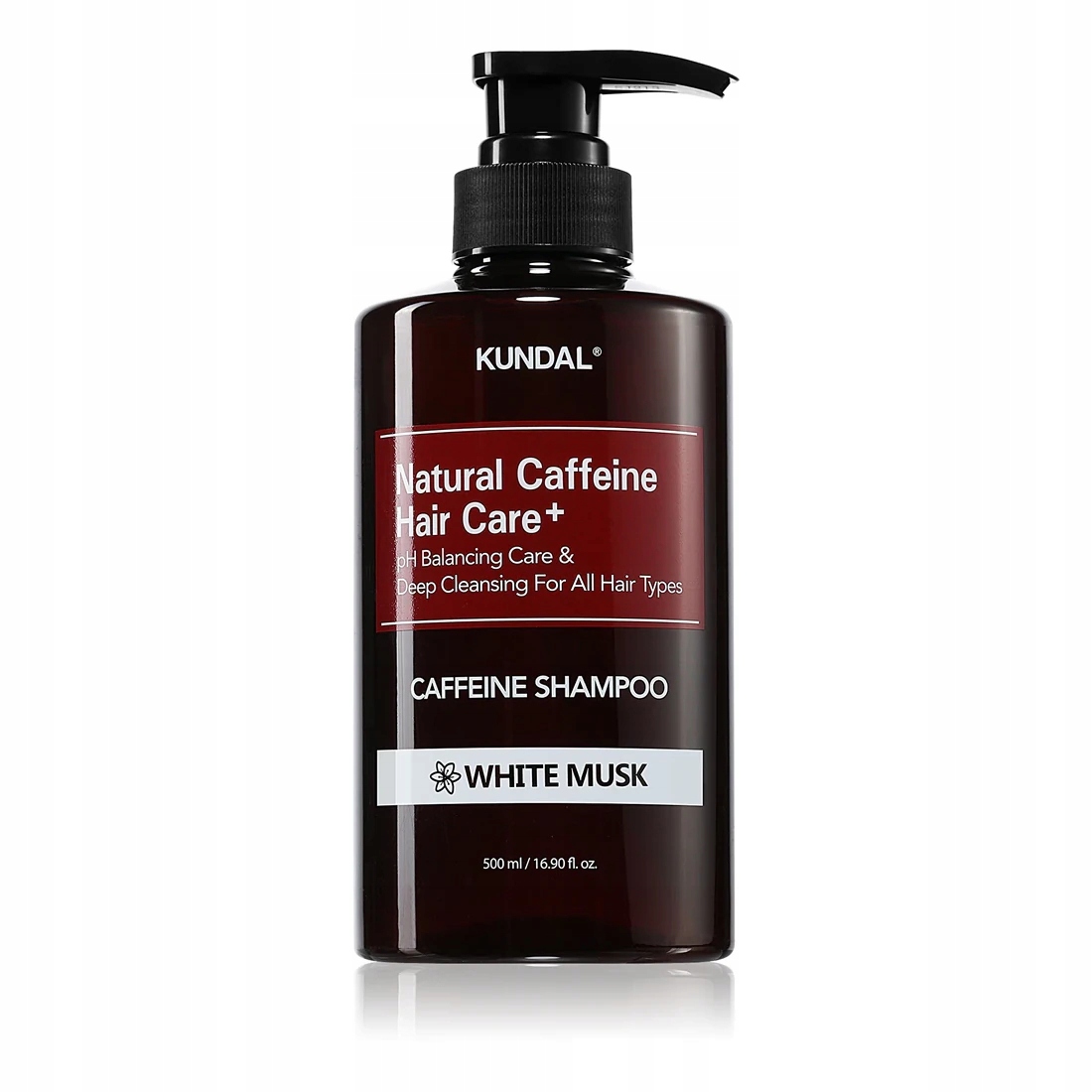 Kundal szampon z kofeiną przeciw wypadaniu włosów Białe piżmo 500ml