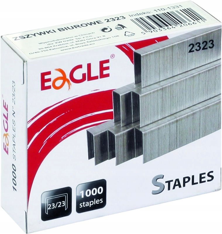 

Zszywki Eagle 23/23 1000 Szt