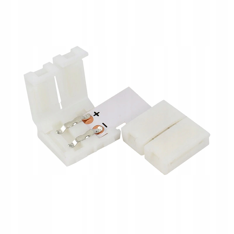 ZŁĄCZKA KĄTOWA L 90 ŁĄCZE TAŚMA LED 2PIN 10mm