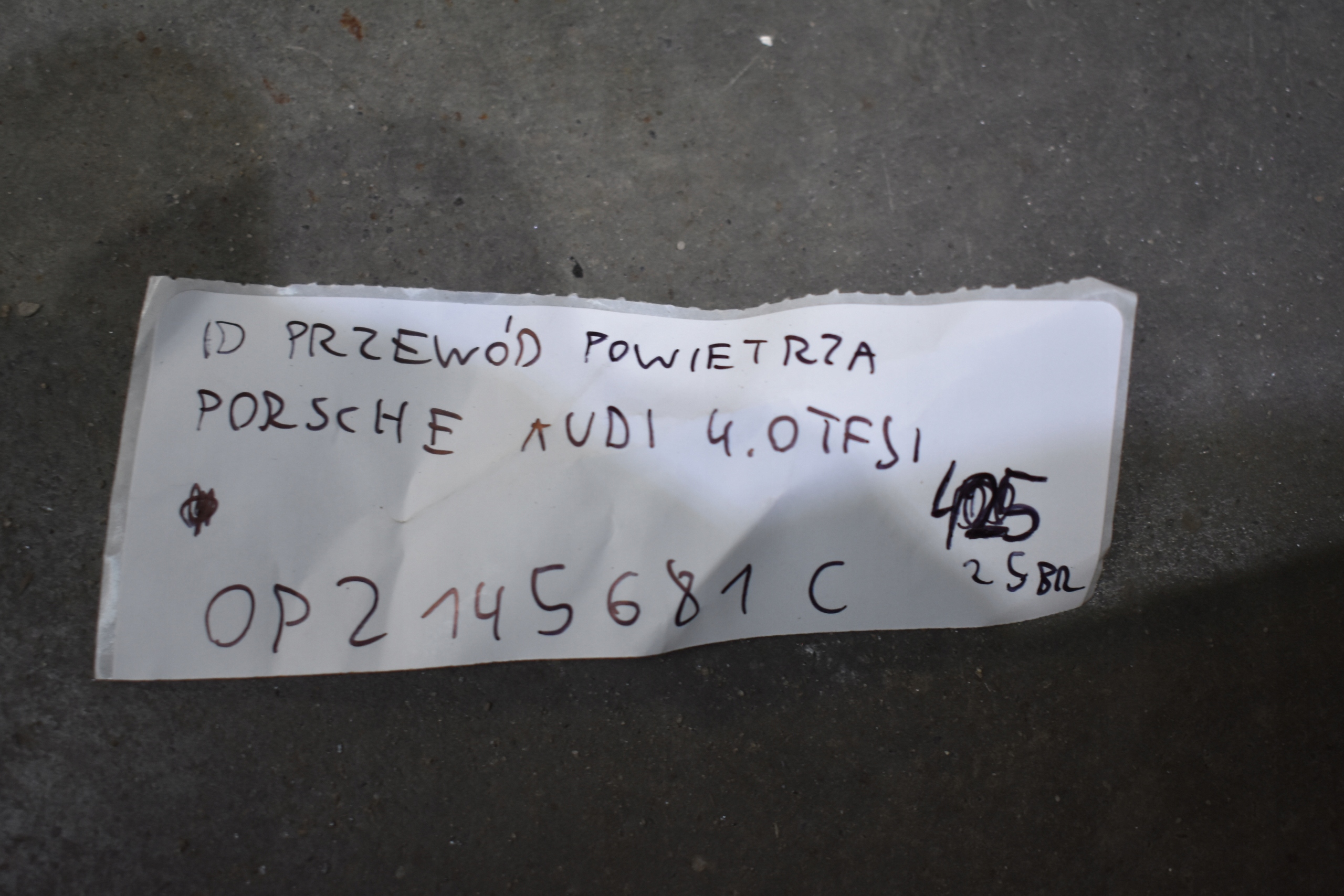 IDEALNY Schlauch luft PORSCHE AUDI 4.0 TFSI 1 9