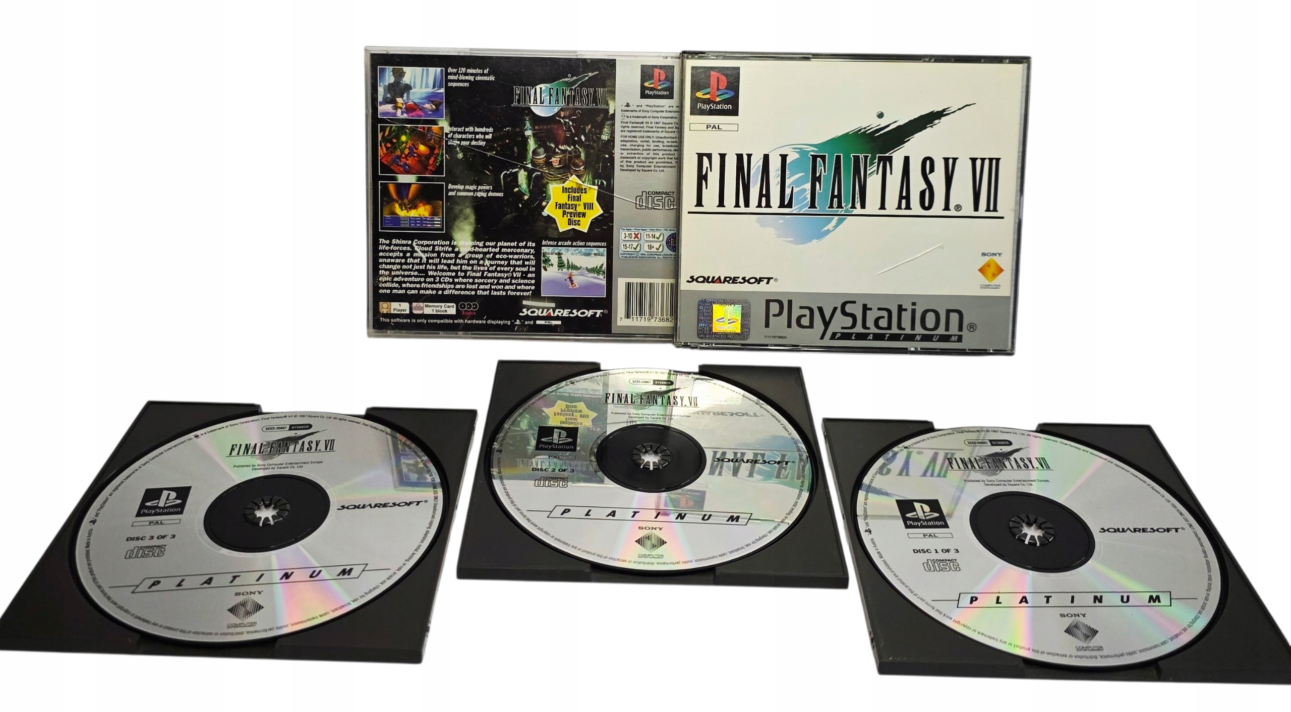 Final Fantasy VII PSX ПРОЧТИТЕ ОПИСАНИЕ!