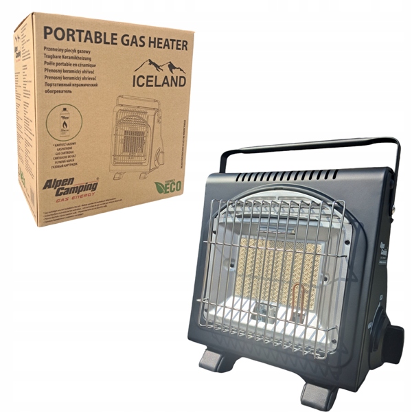 Mobilní plynová kamna Alpen Camping 2v1 – zářič