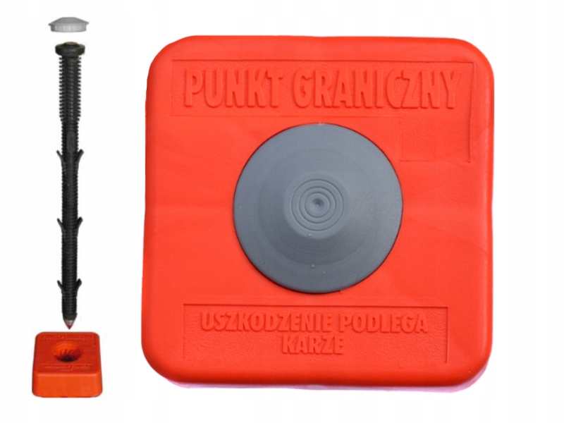 Znak Punkt Graniczny 50cm Plastmark Zestaw 25 szt.