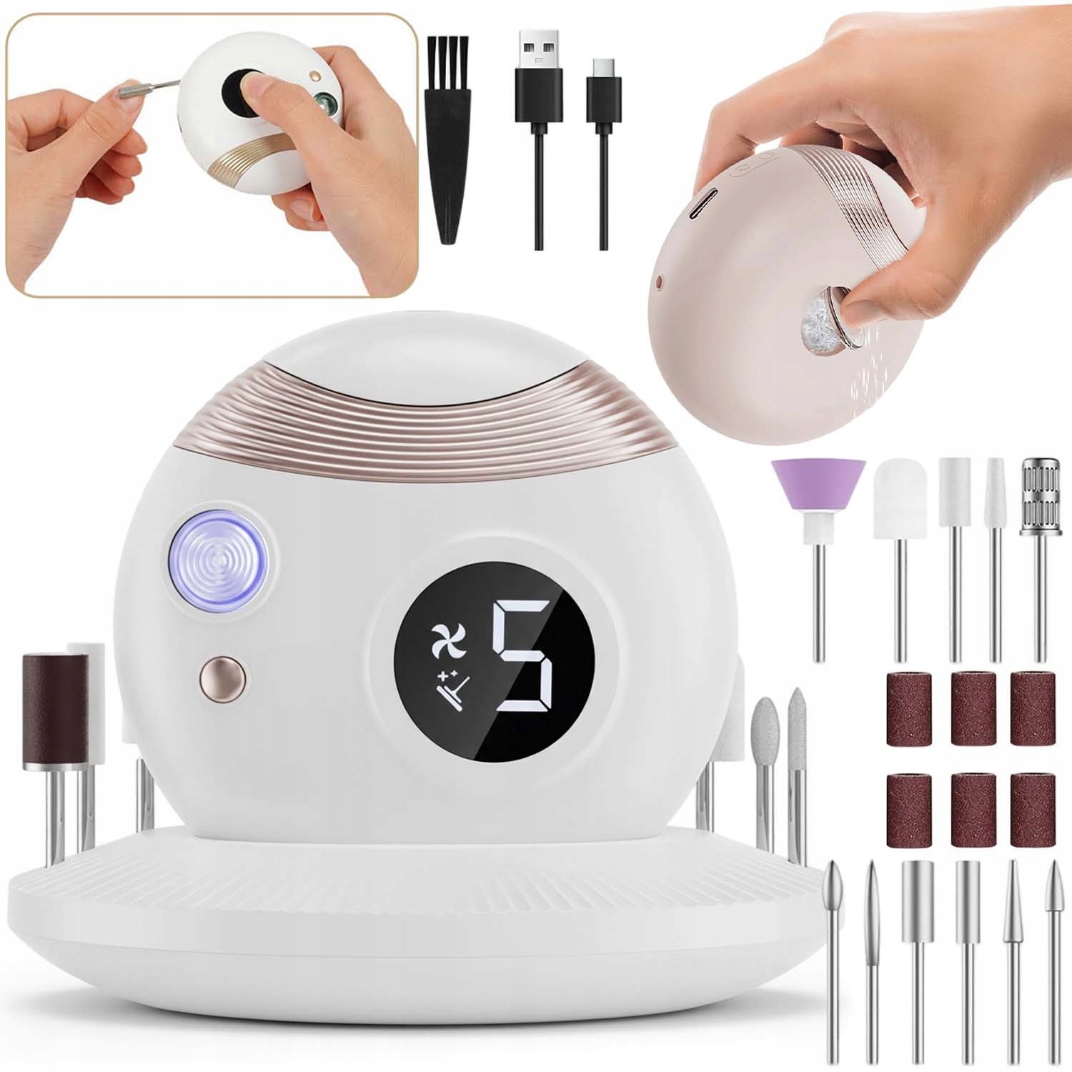 Nůžky Bruska Na Nehty Elektrické Nůžky Na Péči 3V1