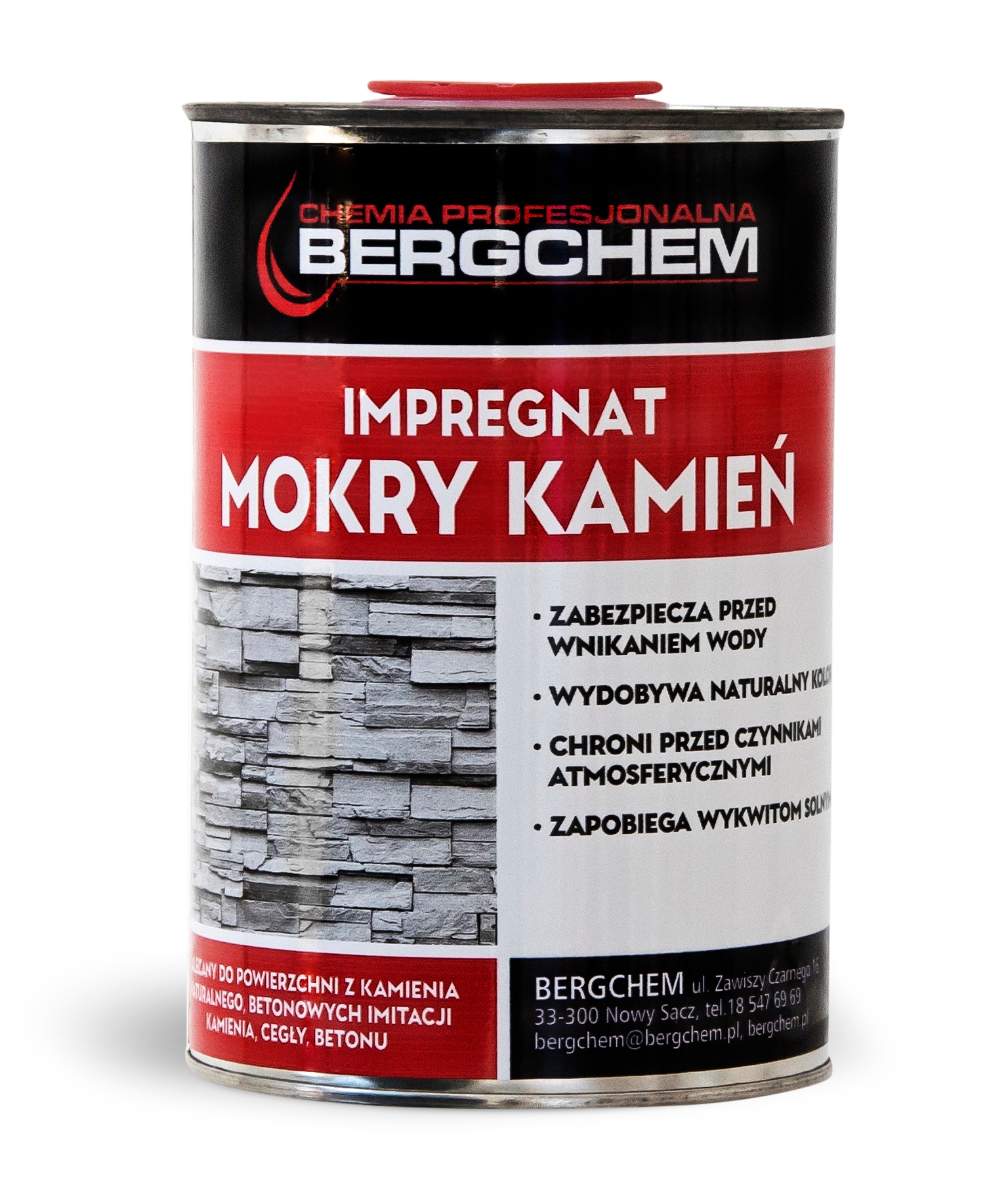 

Efekt Mokrego Kamienia Cegły Impregnat
