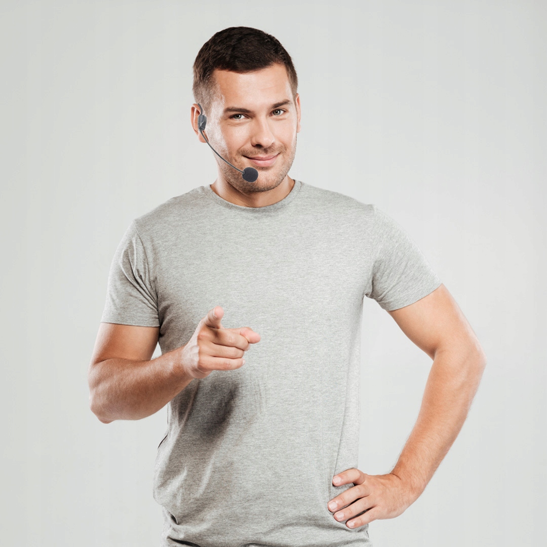 Mikrofon ELEKTRETOWY NAGŁOWNY przewodowy PD Model PDH3