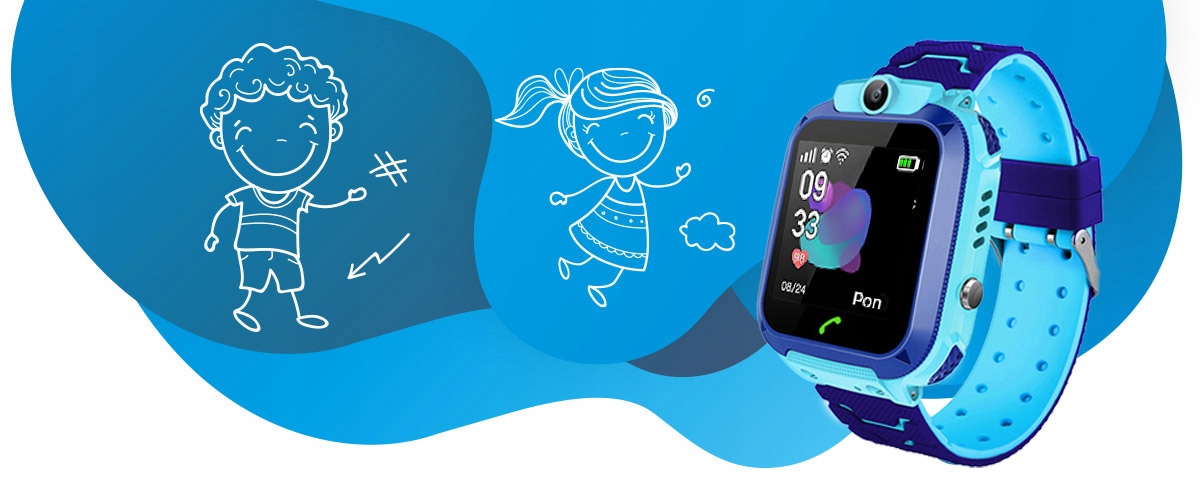 Smartwatch CALMEAN EASY Zegarek Dla Dzieci IP67 Kompatybilność systemowa Android iOS