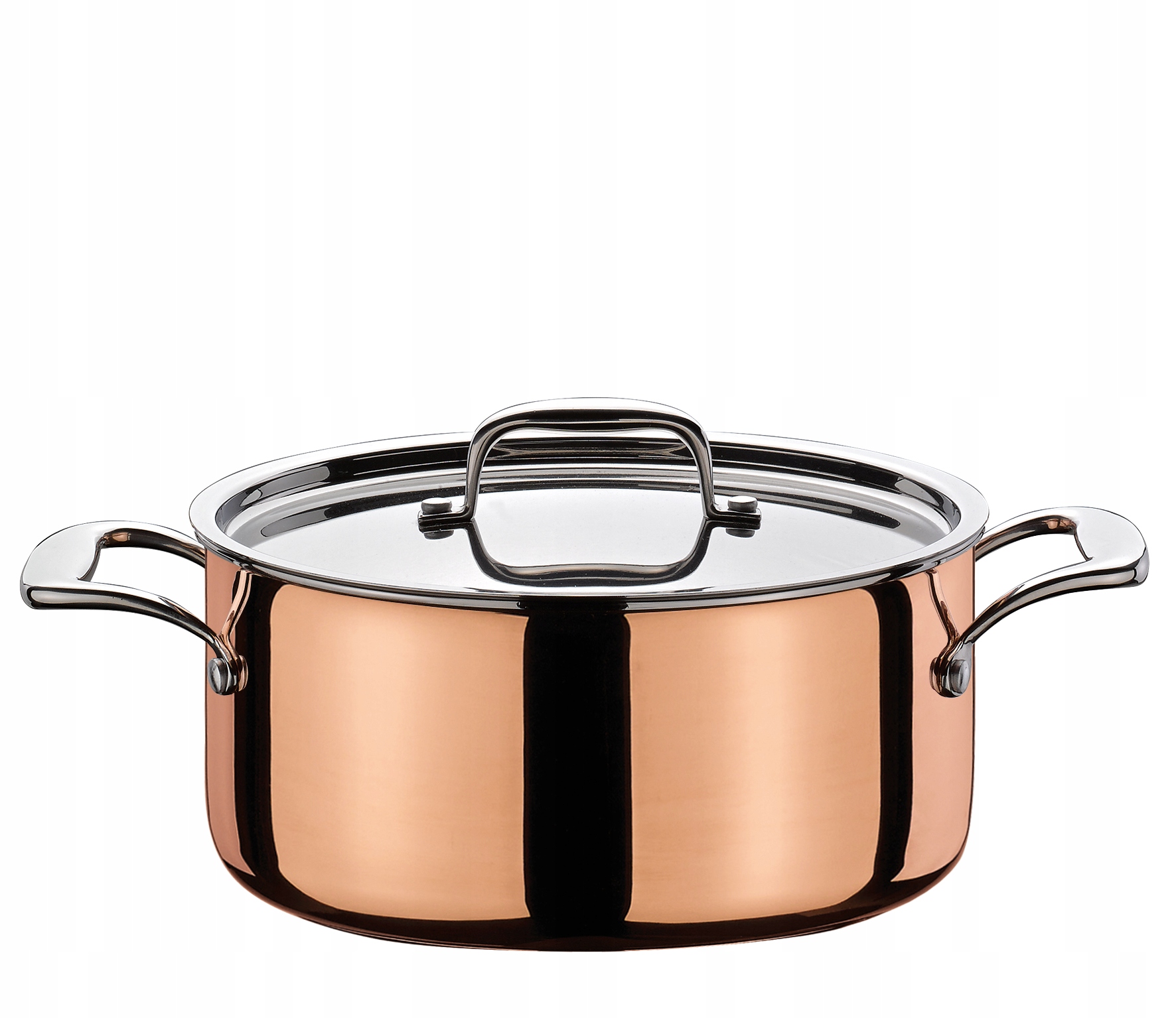Nízky hrniec s medenou pokrievkou 1,4 l Culinox 16 cm Spring indukcia