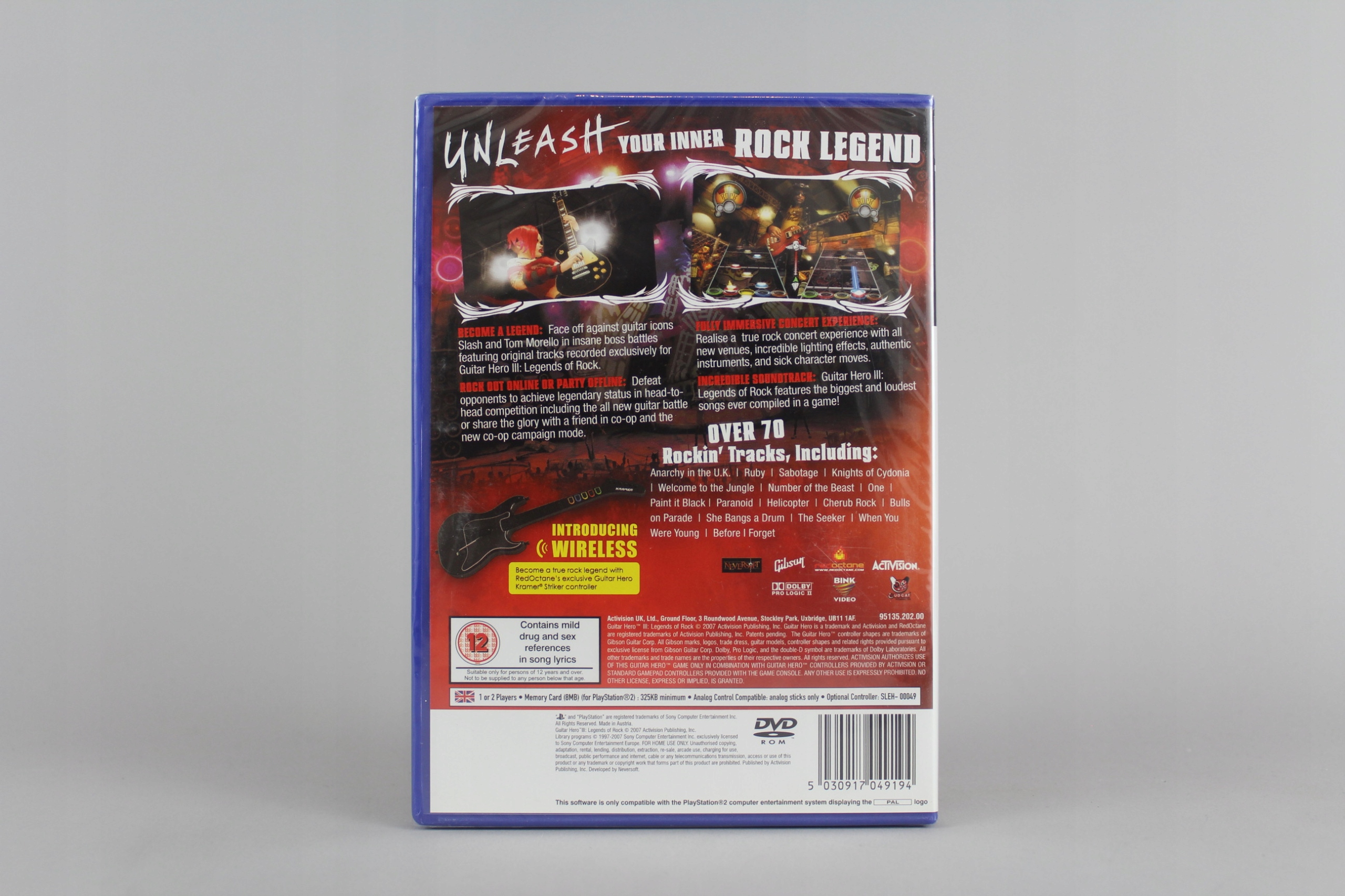GUITAR HERO III LEGENDS OF ROCK PS2 Tematyka towarzyskie