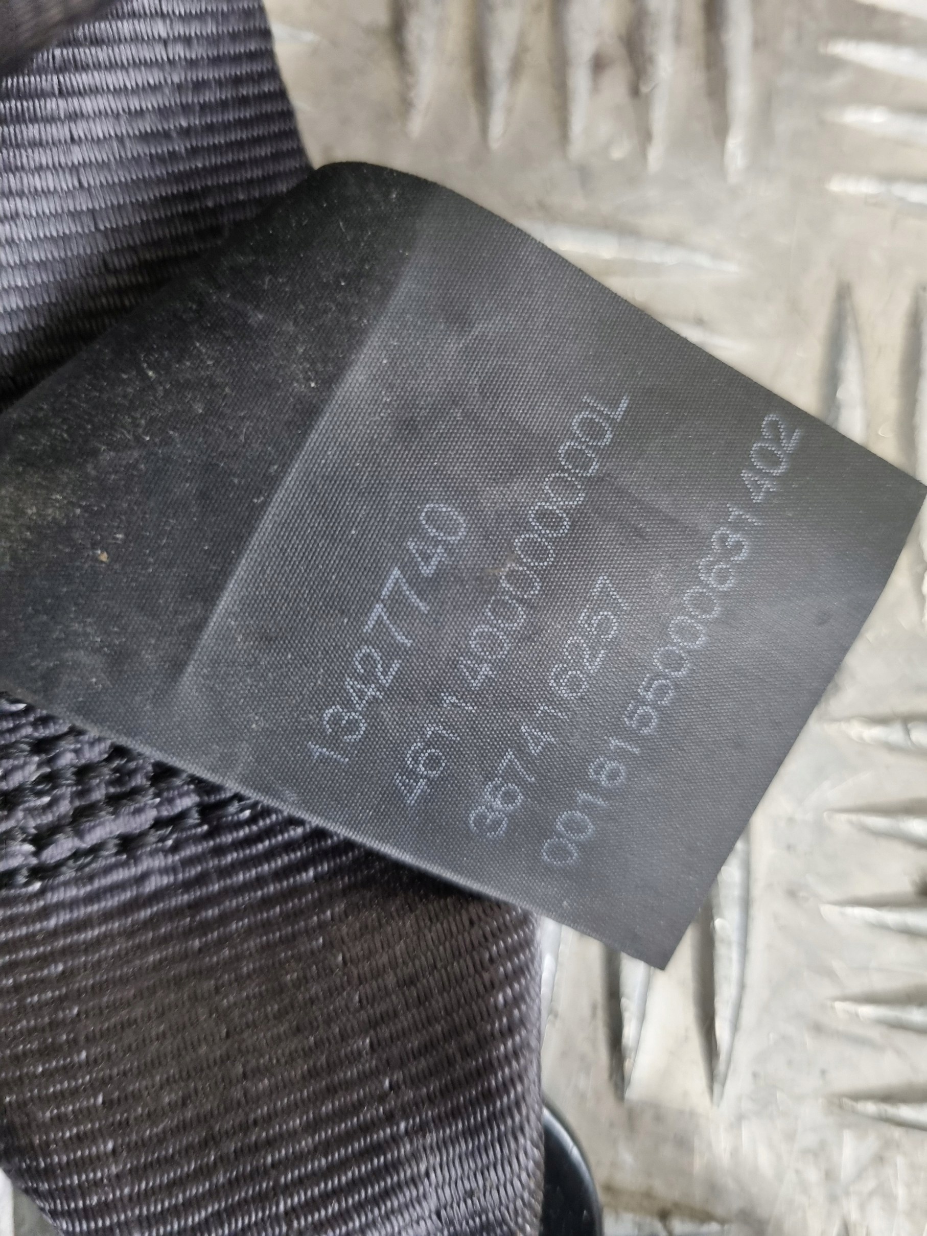seat belt left front KIEROWCA OPEL CORSA E