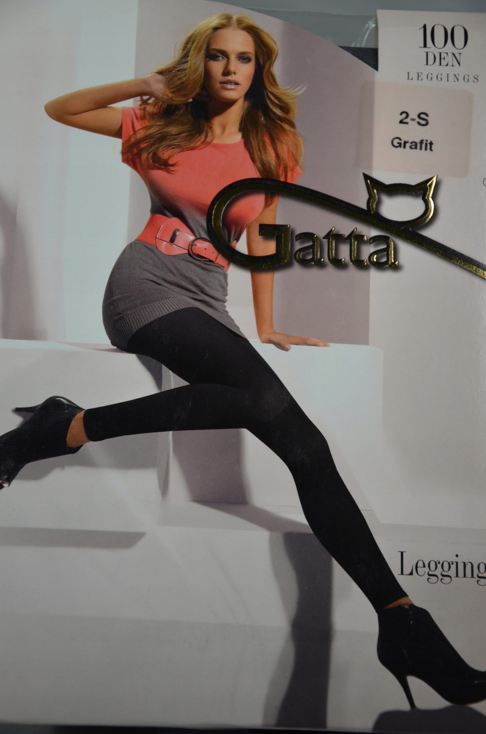 

Leggings gładkie 100 den Gatta grafit 2-S