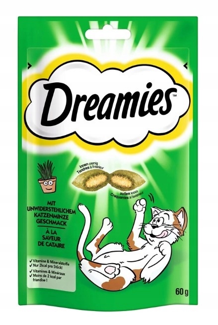 Dreamies s Nutou Koťátka – pamlsek pro kočky – 60 g