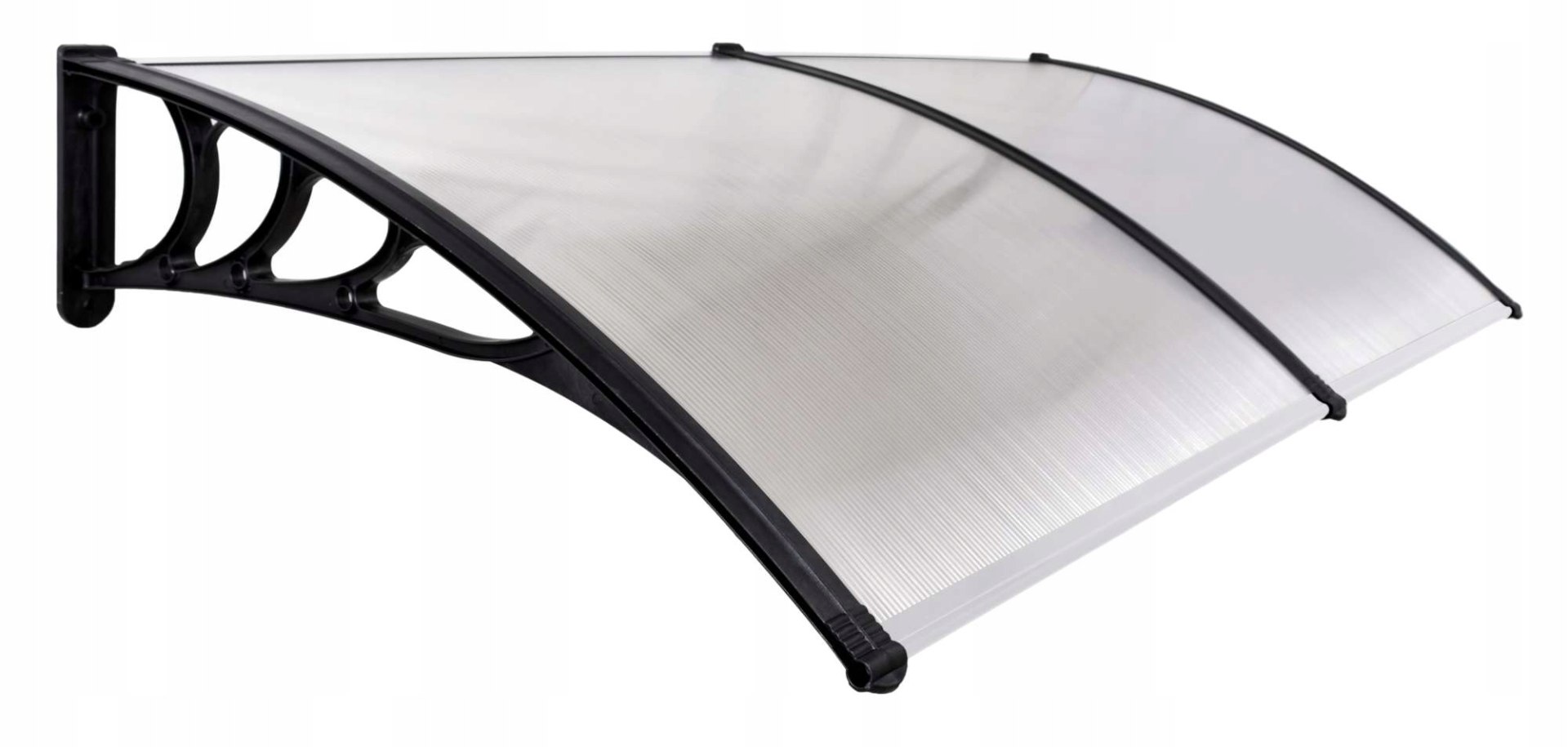 Plastová stříška Mako Duo 100 x 200 cm černá