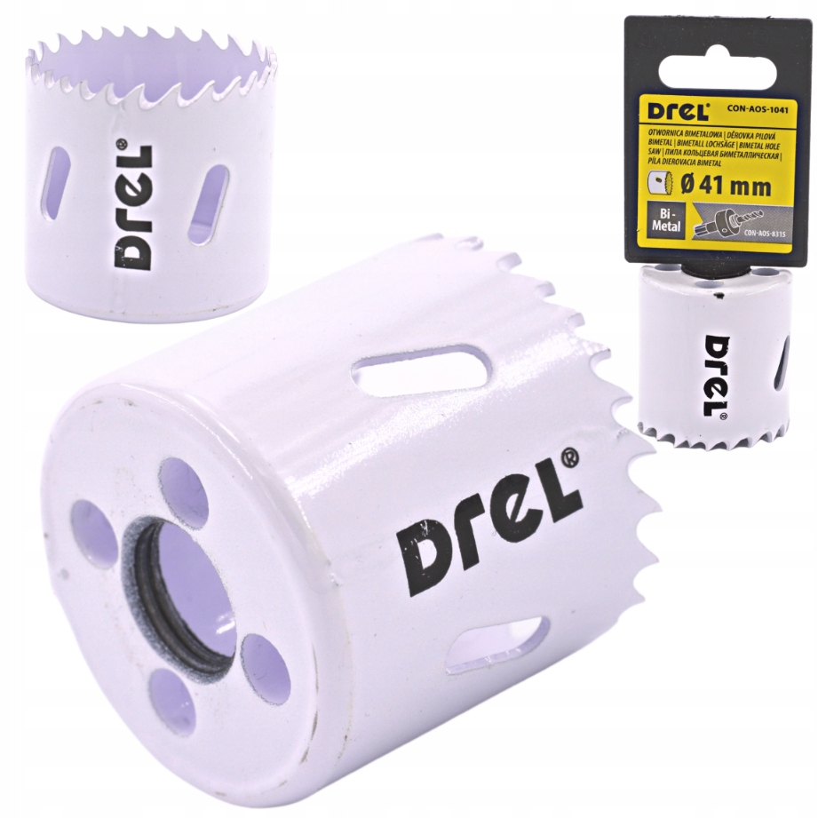 OTWORNICA KORONKA BIMETALOWA DO METALU DREWNA PLASTIKU 41 mm UNIWERSALNA