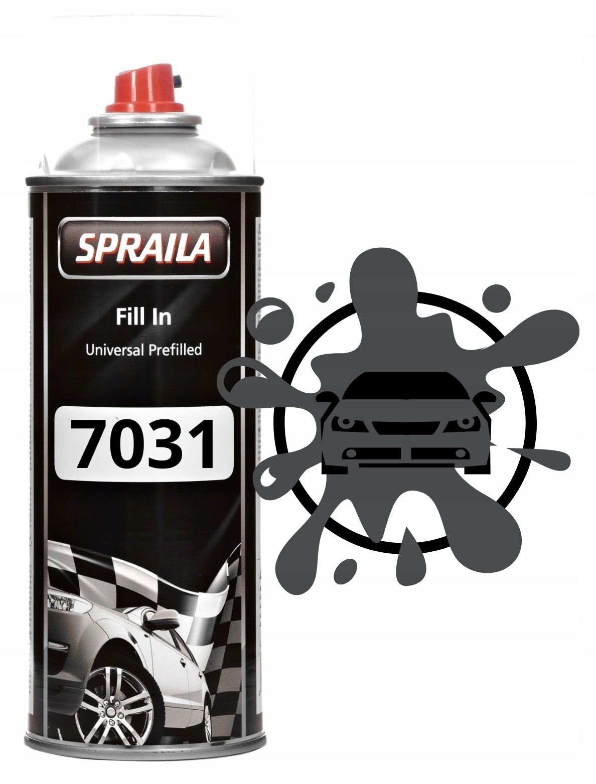 2K Akryl Ral 7031 Połysk Niebiesko Szary Utwardzaczem Spray 400ML