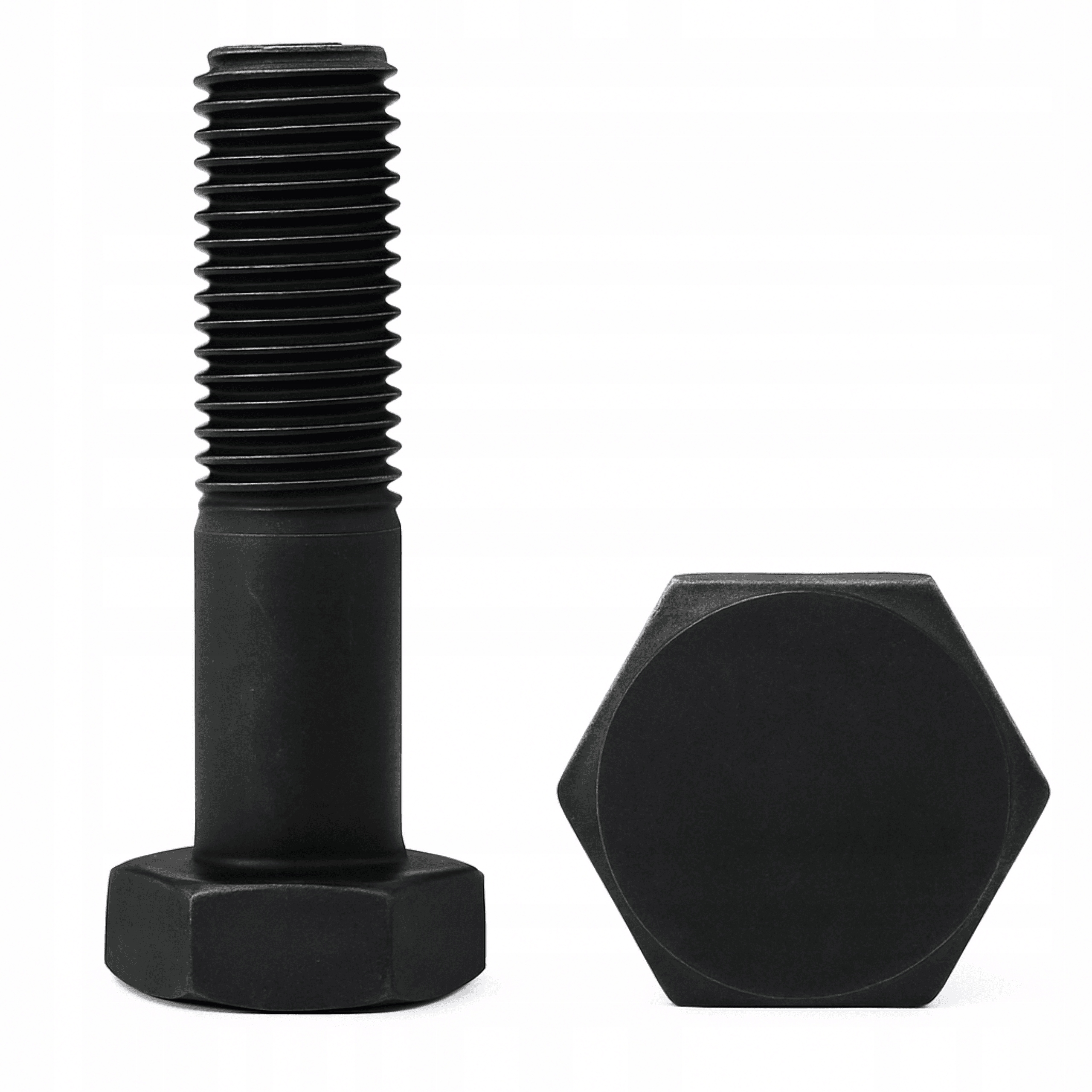 M12X220 KL.10.9 Śruba Utwardzana Din 931 6szt. Czarna Łeb 6-KĄTNY