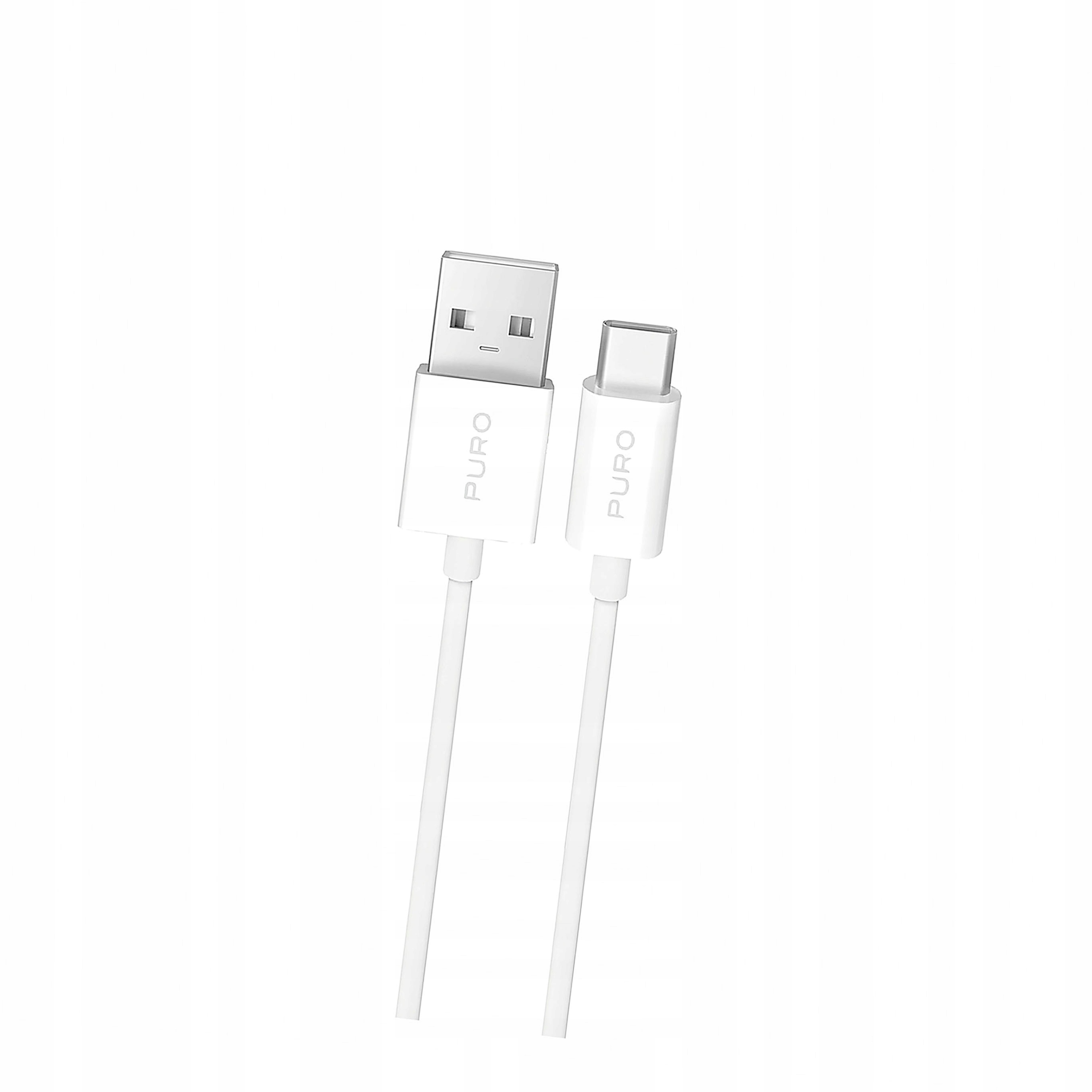 Kabel Puro 10W Tpe Usb-a Usb-c 2m biały