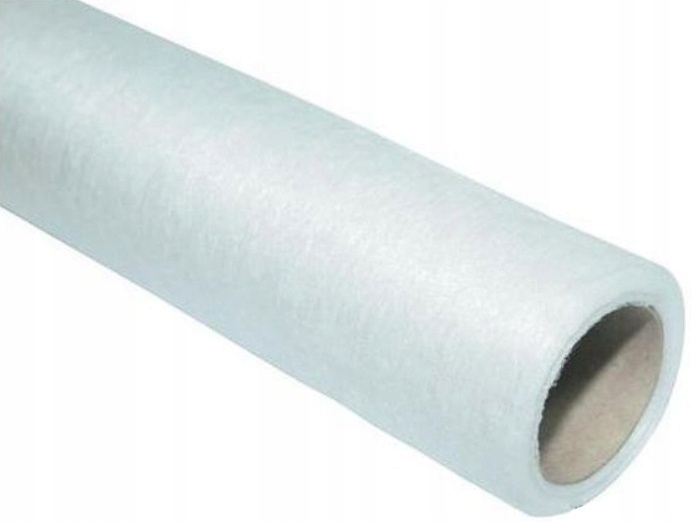 Flizelina na Rolce Dekoracyjna Ozdobna BIAŁA Włóknina Wesele 50cm x 10m