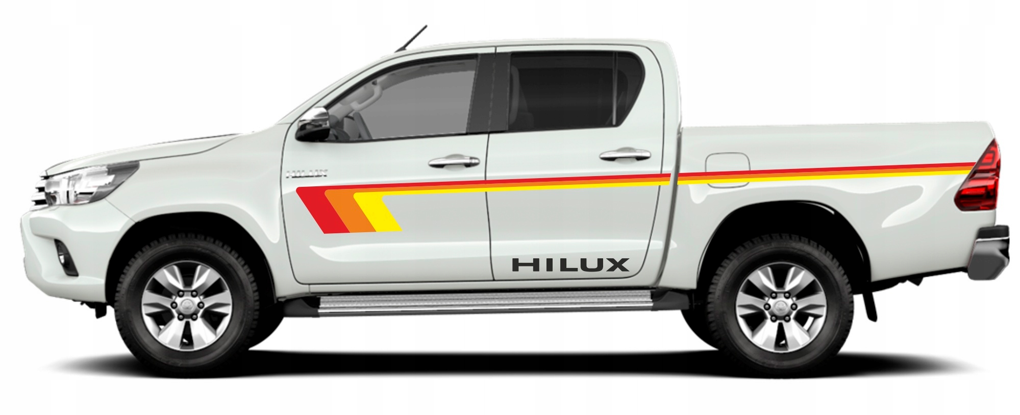 Naklejki Toyota HILUX 3 kolorowe set 03