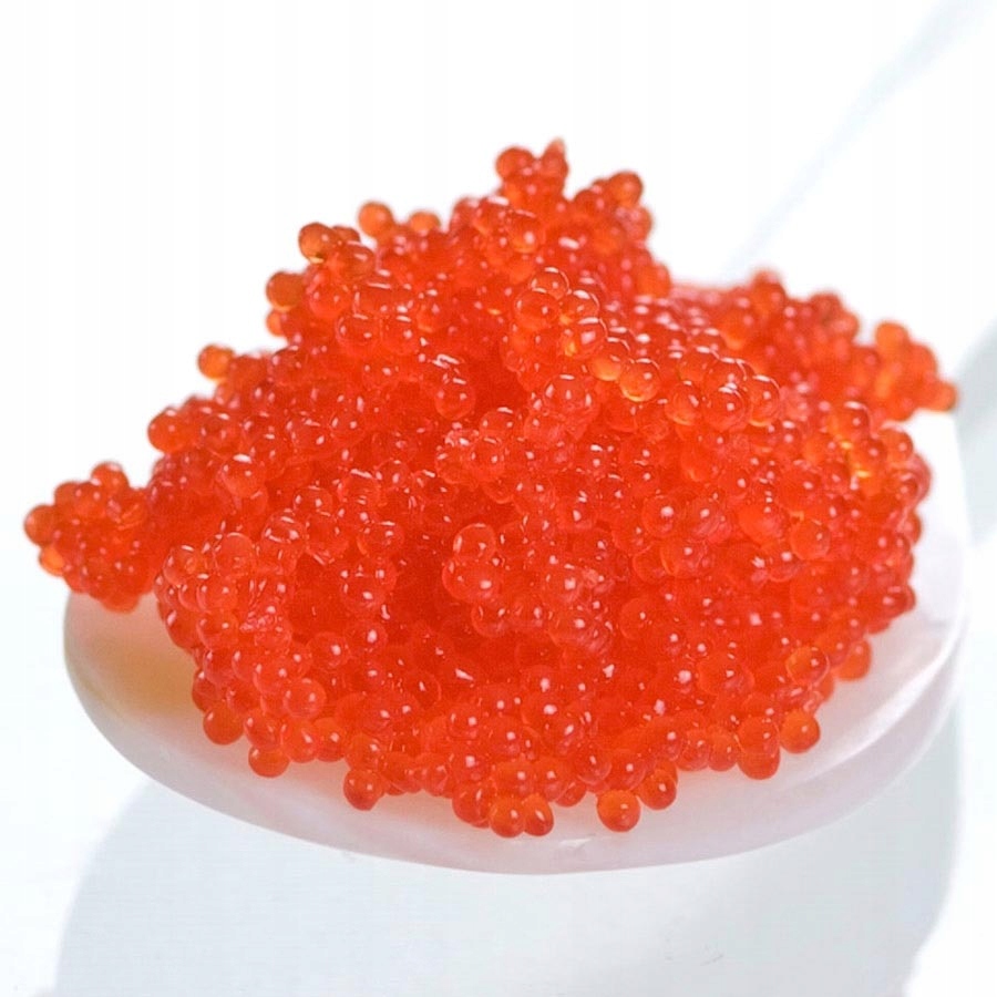 Masago ikra z gromadnika, Czerwony Kawior Naturalny 1,5 kg. (3 x 500 g)