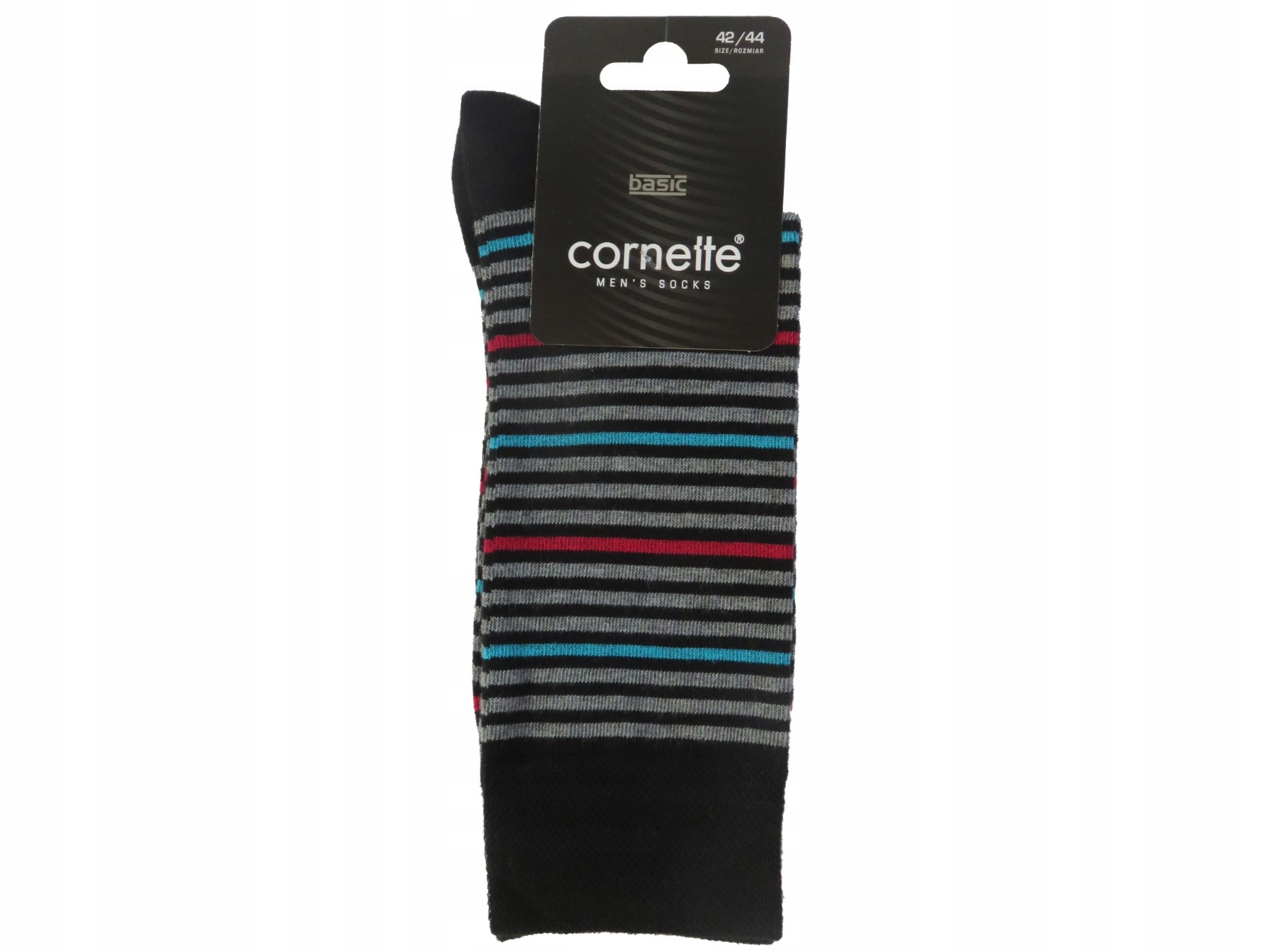 

Cornette skarpety męskie basic paski czerw 42/44
