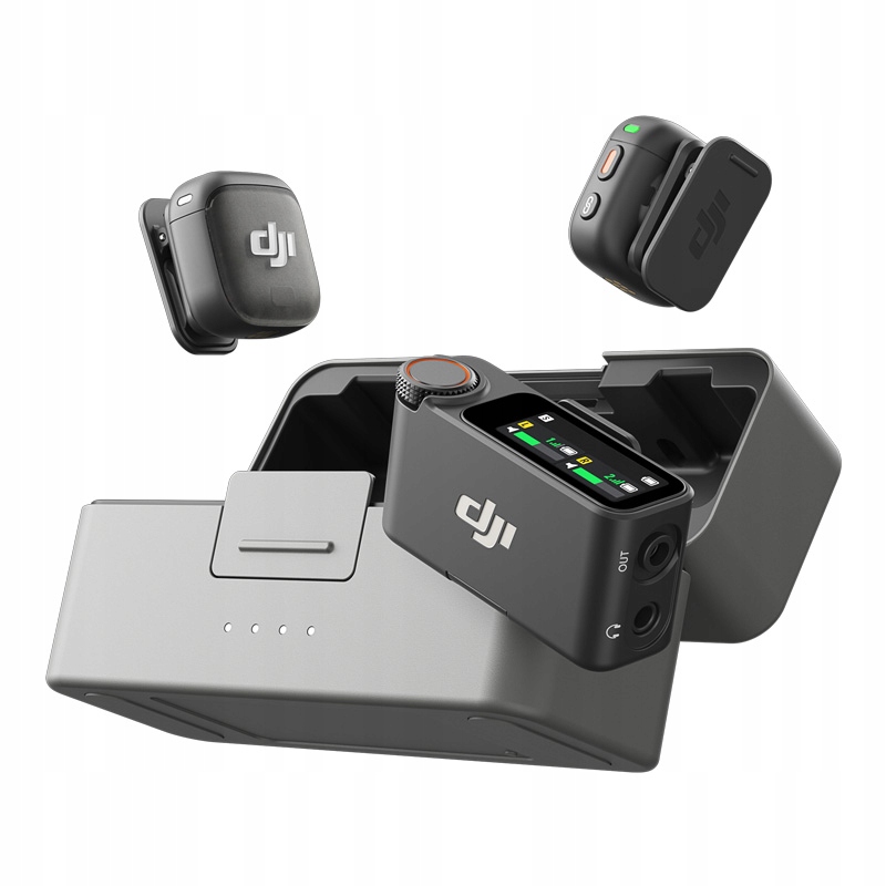 Dji Mic 3 Sada 2x Bezdrôtový mikrofón Prijímač 2 Tx 1 Rx