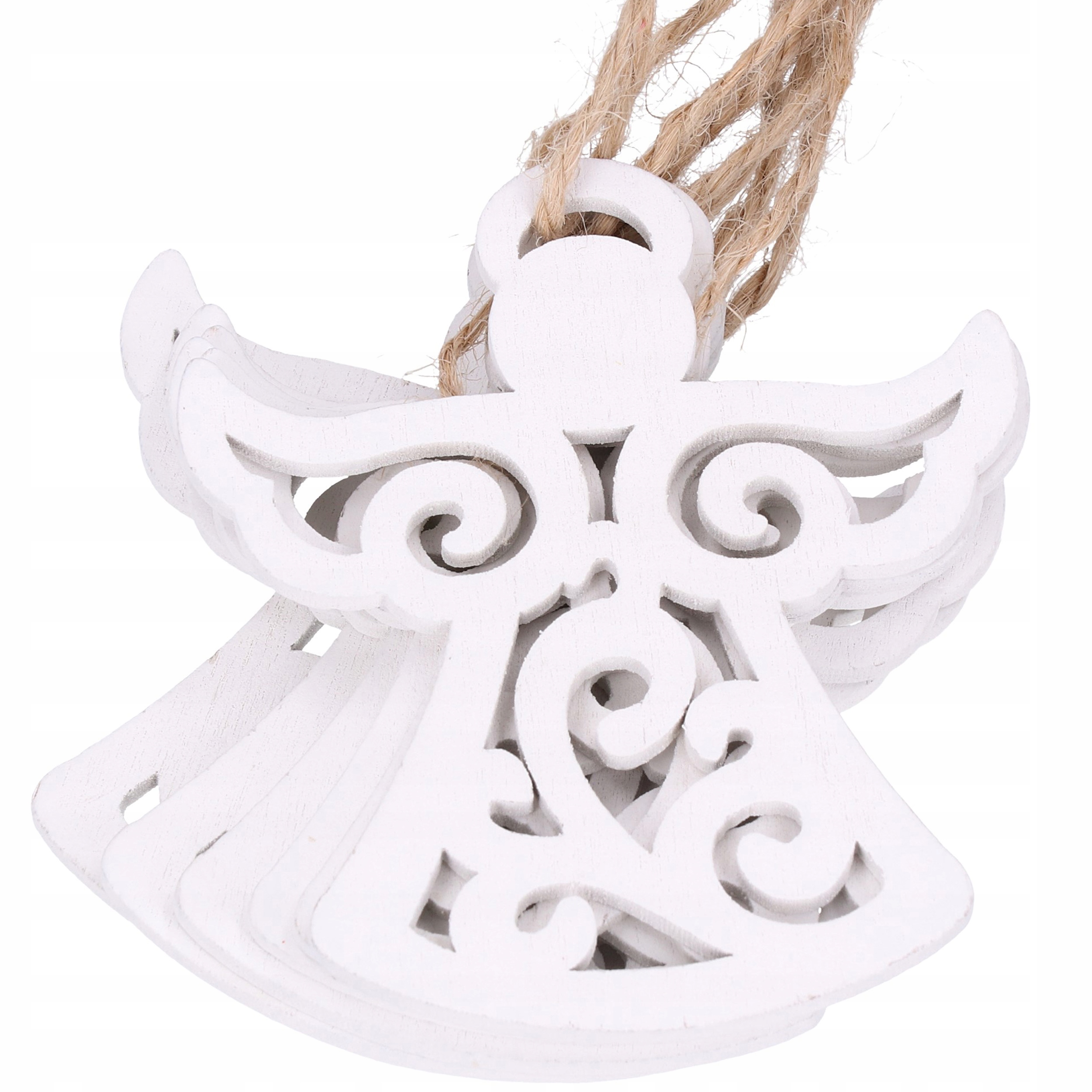 

Drewniane Zawieszki Bombki Na Choinkę 15cm 6szt