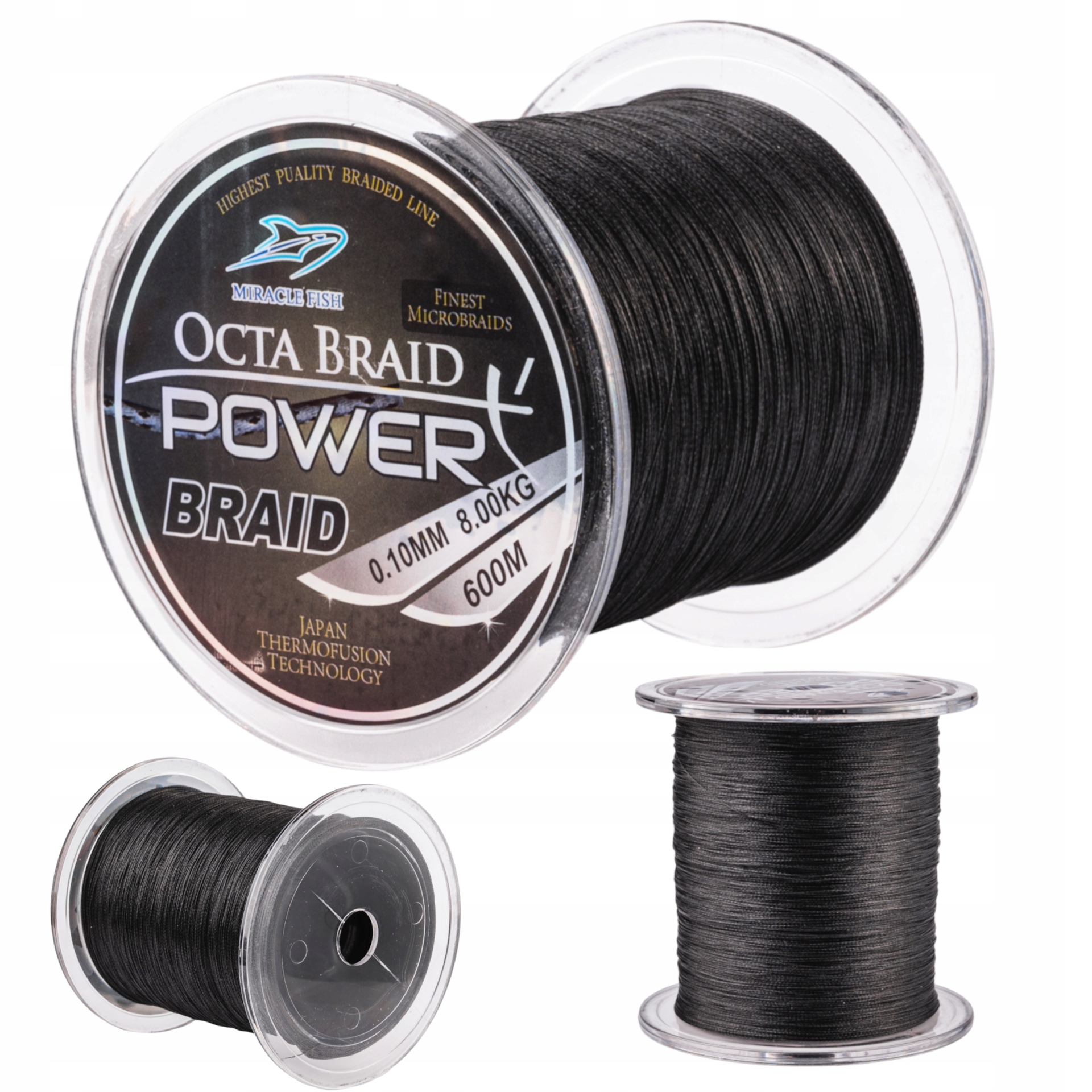 Plecionka Octa Braid X4 0,25 mm 600 m czarna