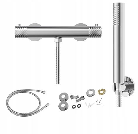 Termostatická sprchová batéria chrómový kohútik Glami termostat slúchadlá