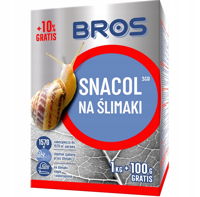 

Bros Snacol 3GB 1 Kg 100G Na Ślimaki
