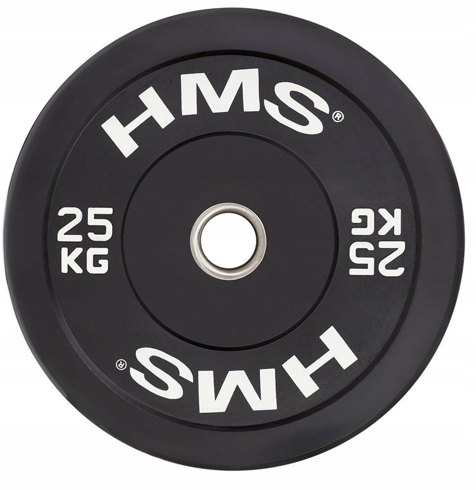 Závaží Olympijský talíř na Osa Gumovaný činku pro cvičení 25 kg Hms