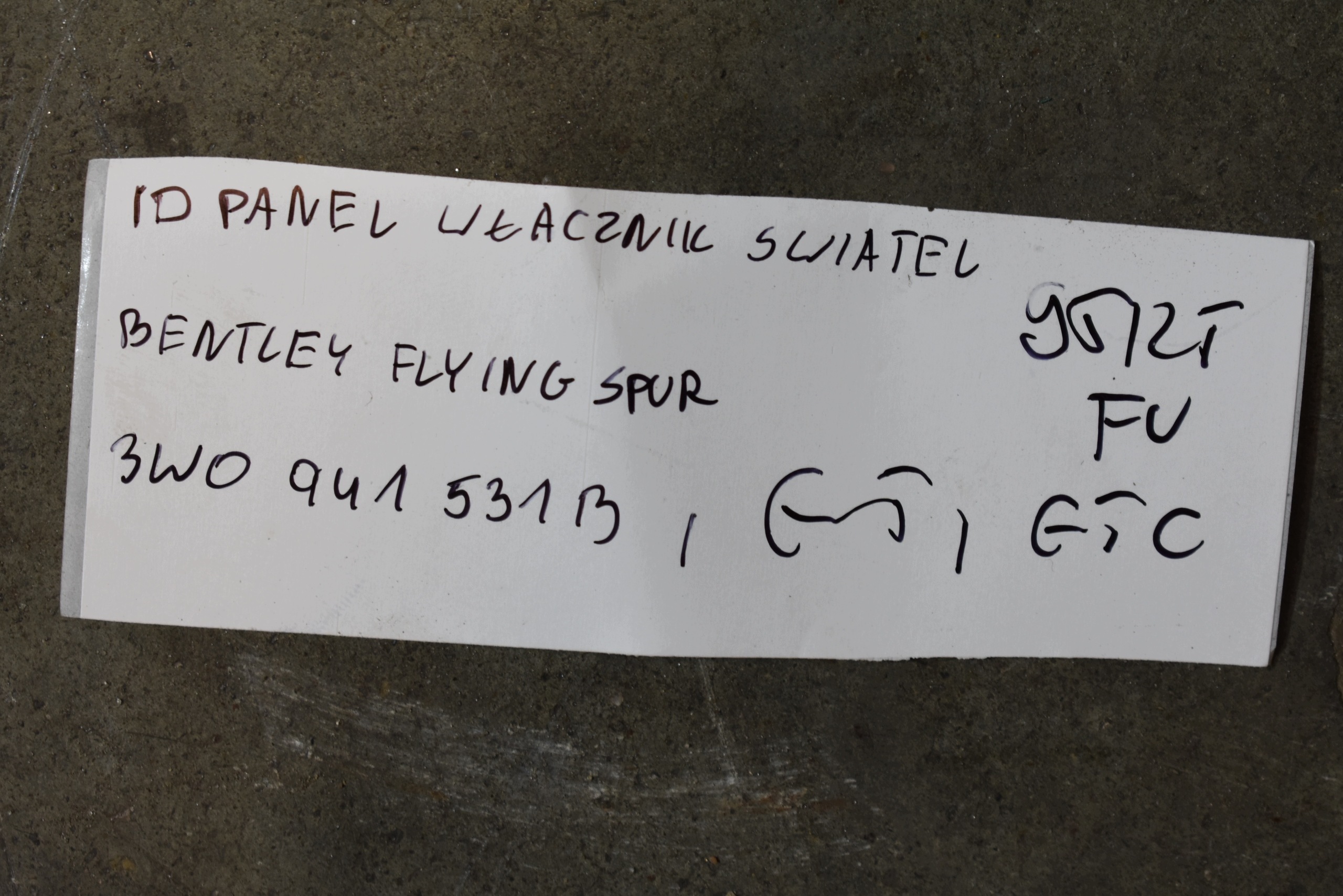 IDEALNY PANEL interruttore luci BENTLEY FLYING SPUR GT GTC 1